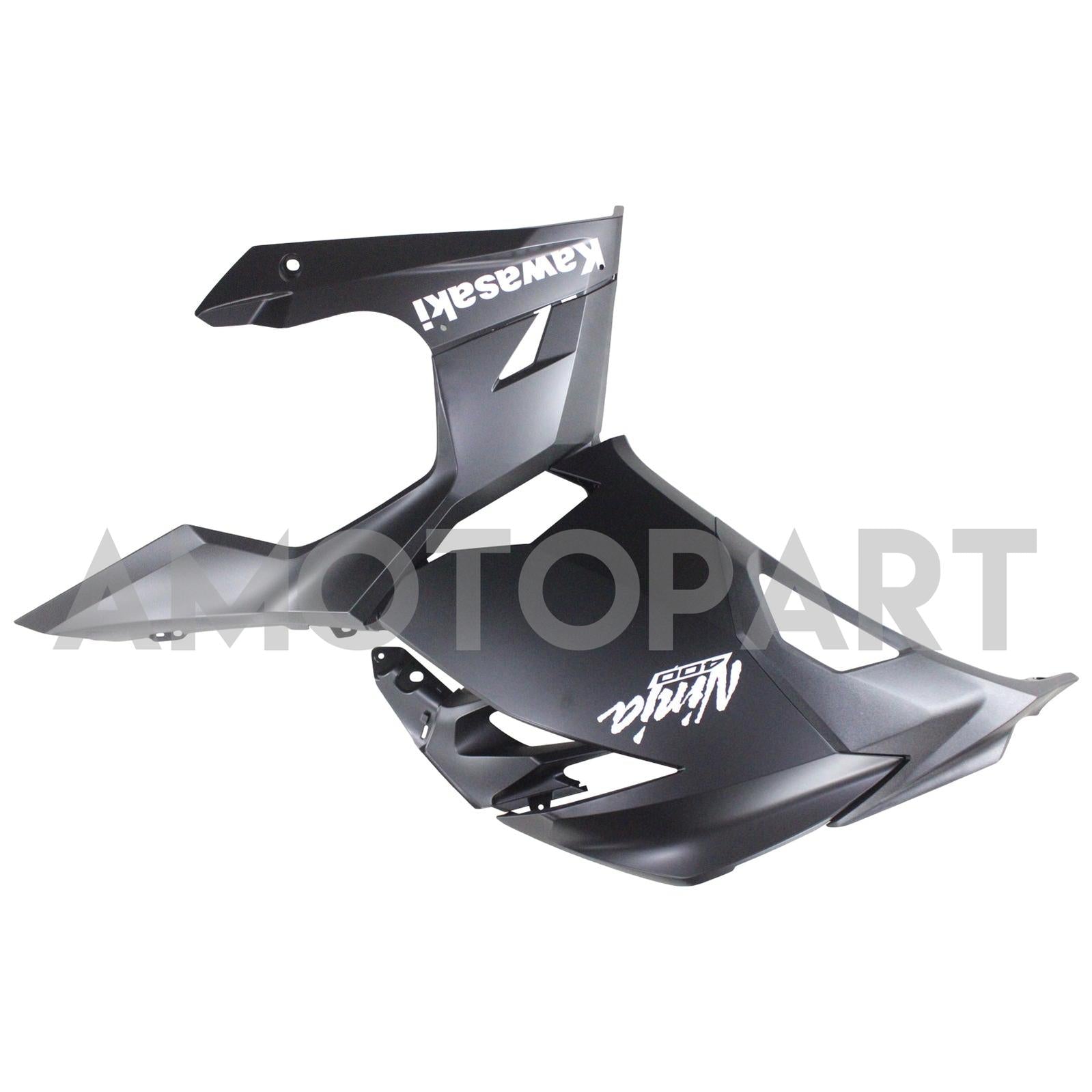 Amotopart 2018-2024 Kawasaki EX400 Ninja400 Matte Black Fairing Kit