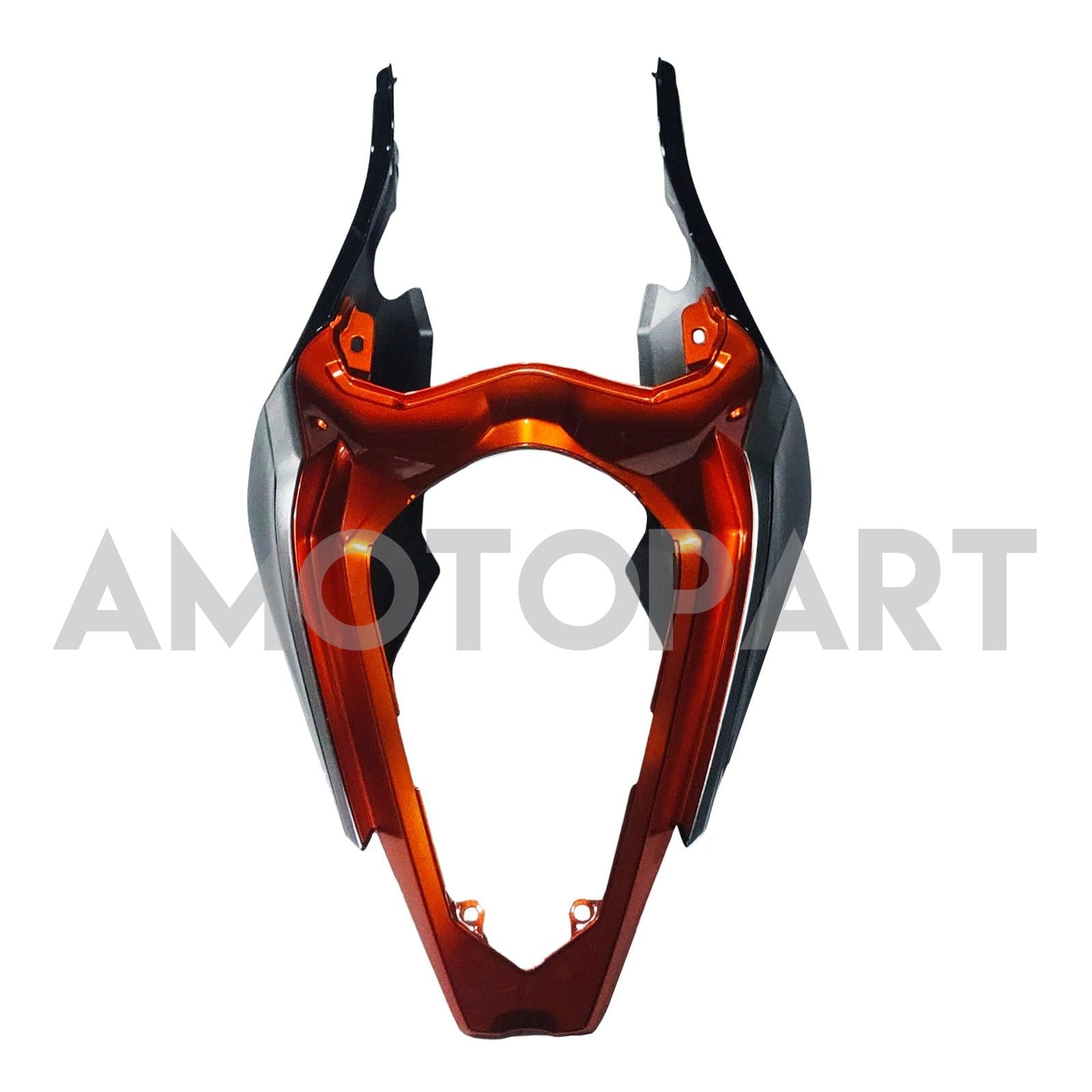 Amotopart Kawasaki EX400/Ninja400 2018-2023 Silver&Orange Fairing Kit