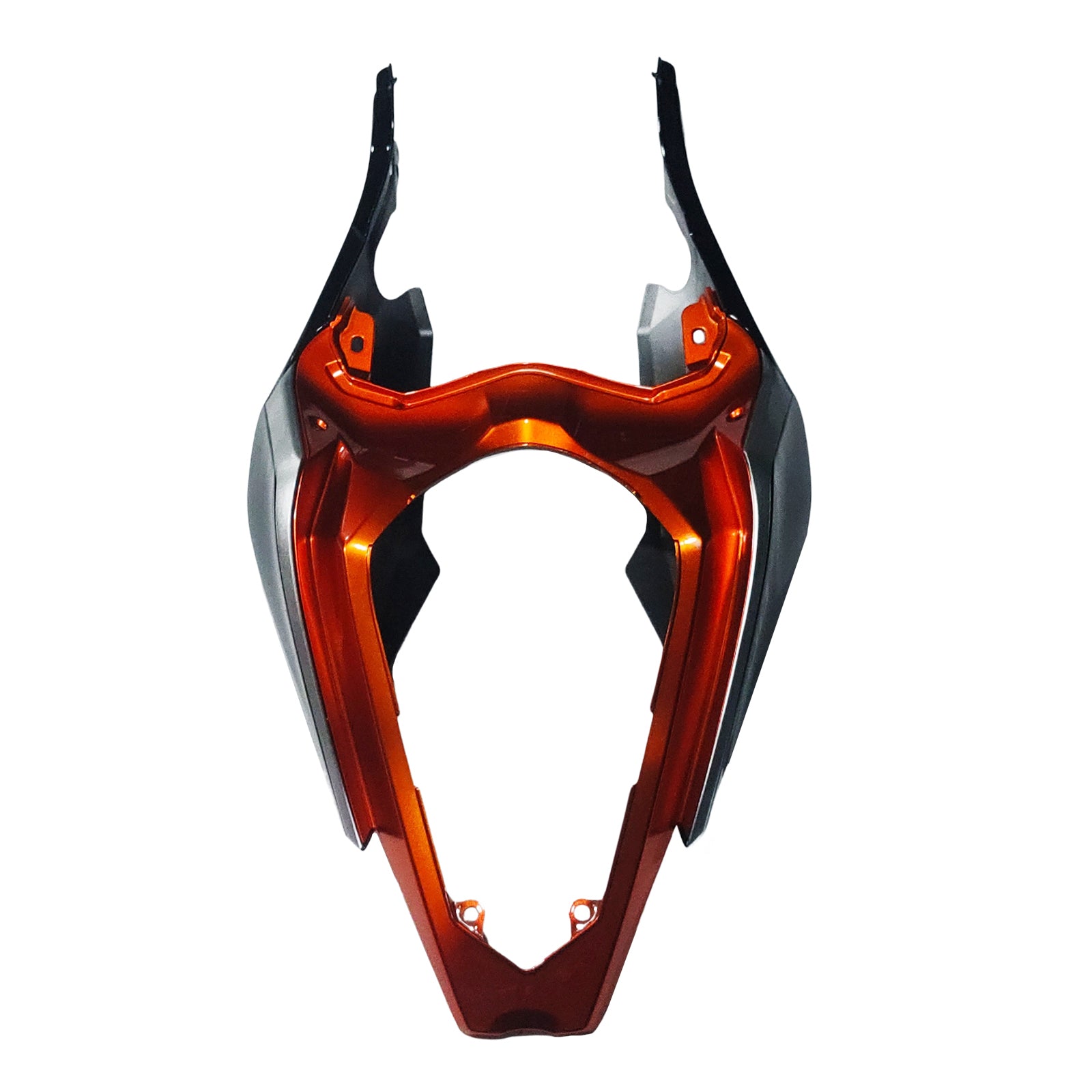 Amotopart Kawasaki EX400/Ninja400 2018-2023 シルバー&オレンジ フェアリングキット