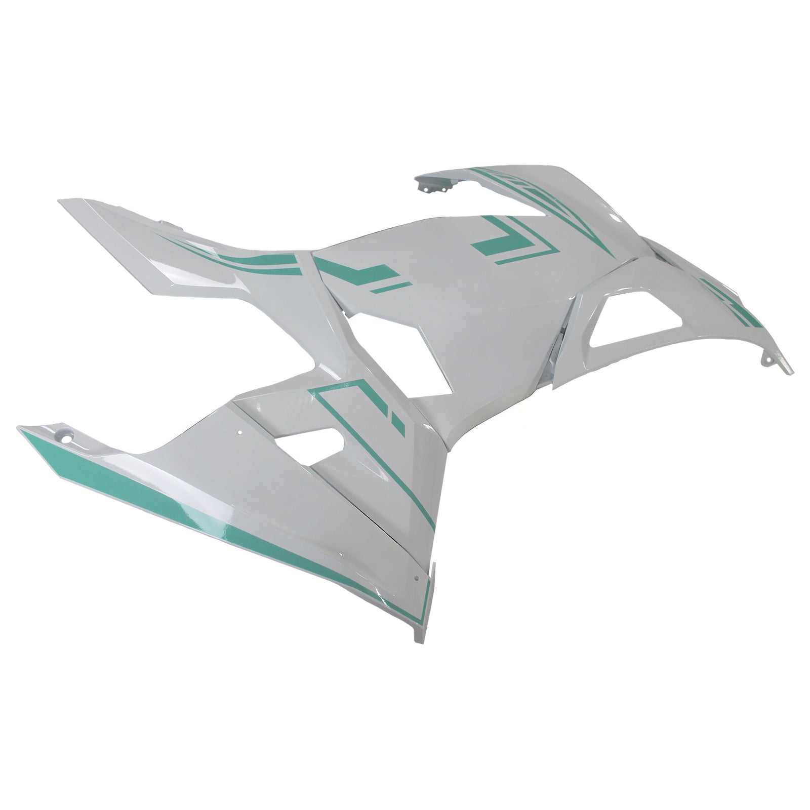 Amotopart Kawasaki EX400/Ninja400 2018-2023 White&Green Fairing Kit