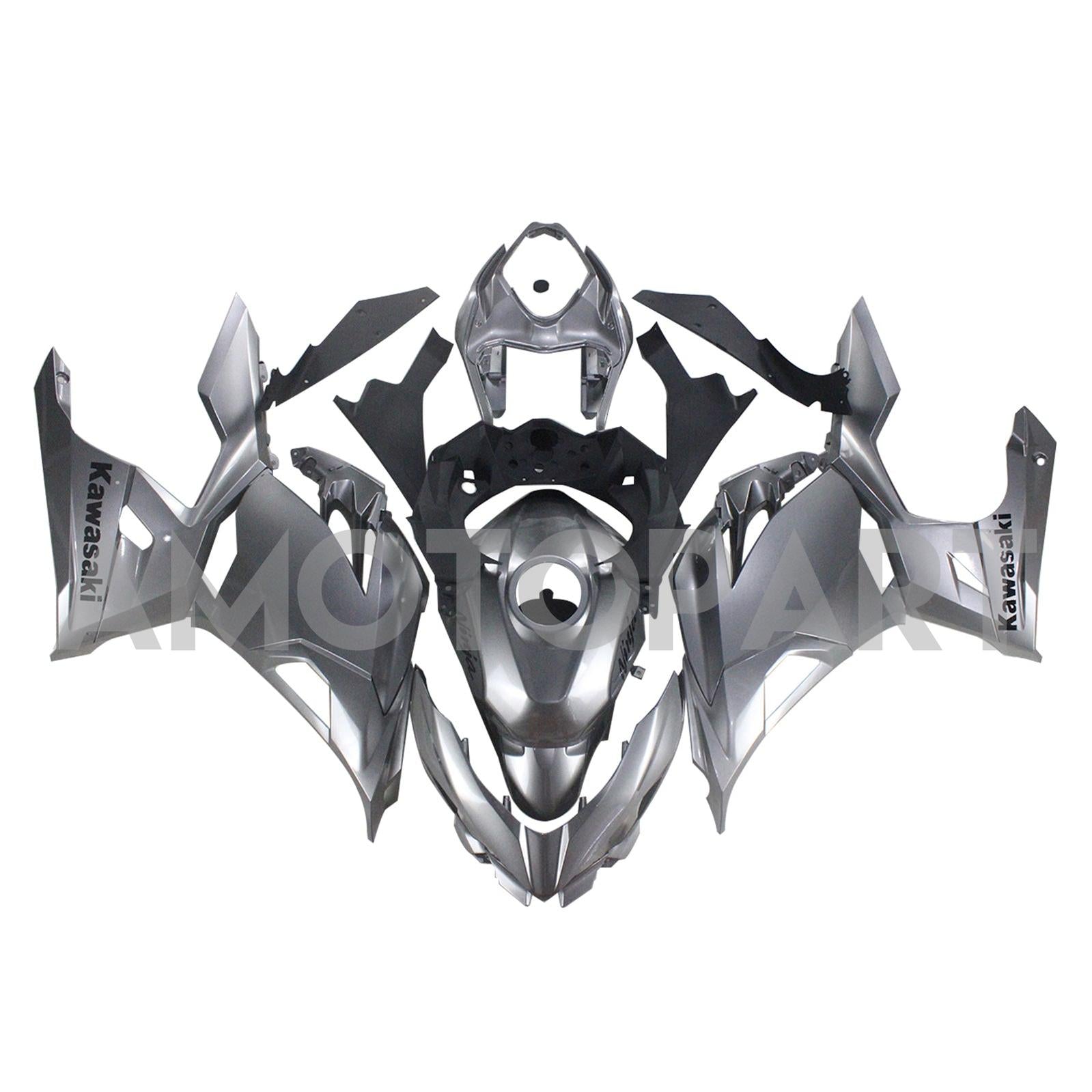 Amotopart 2018-2024 Kawasaki EX400/Ninja400 Verkleidungskit Sammlung Zwei