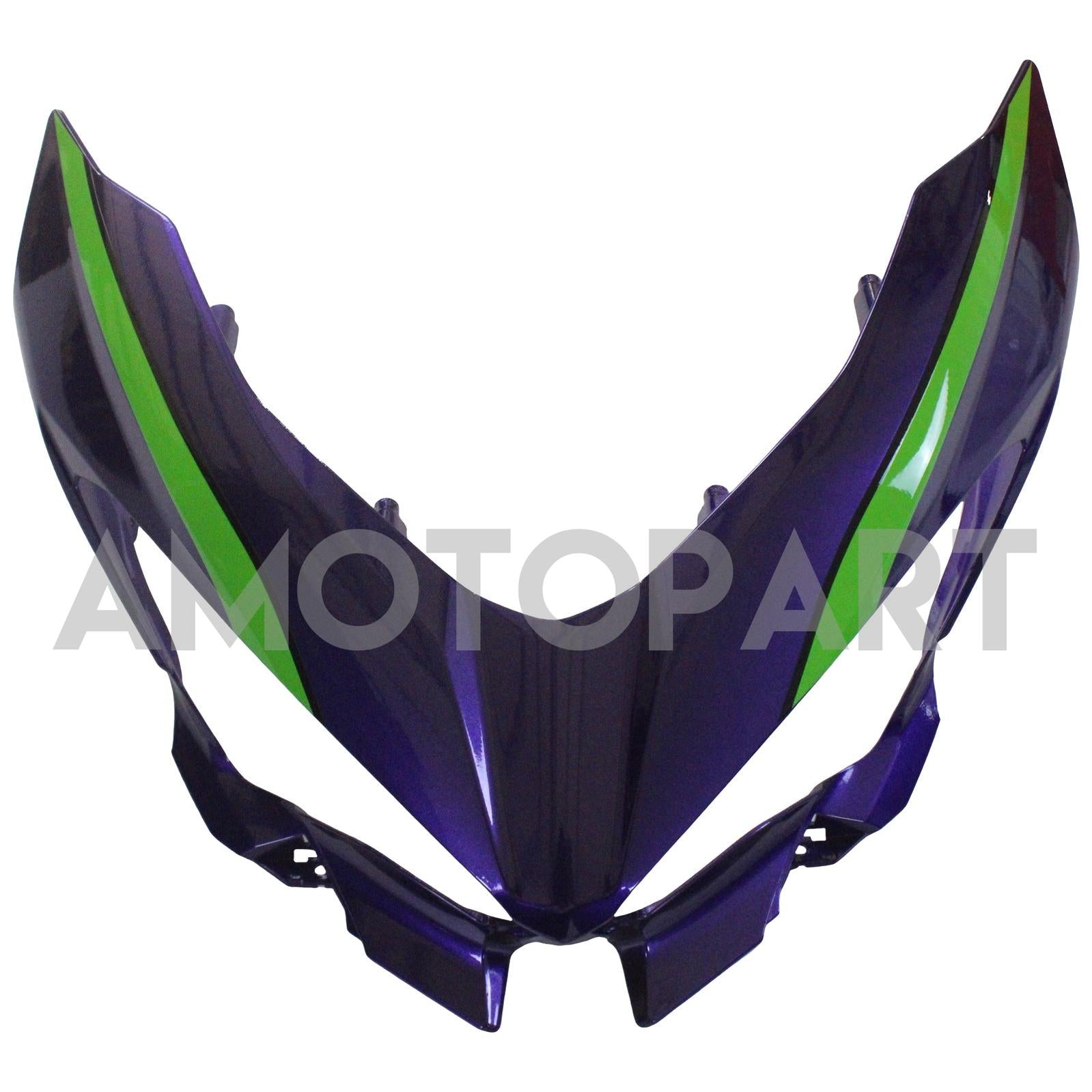 Amotopart Kawasaki EX400/Ninja400 2018-2023 Green&Orange Fairing Kit