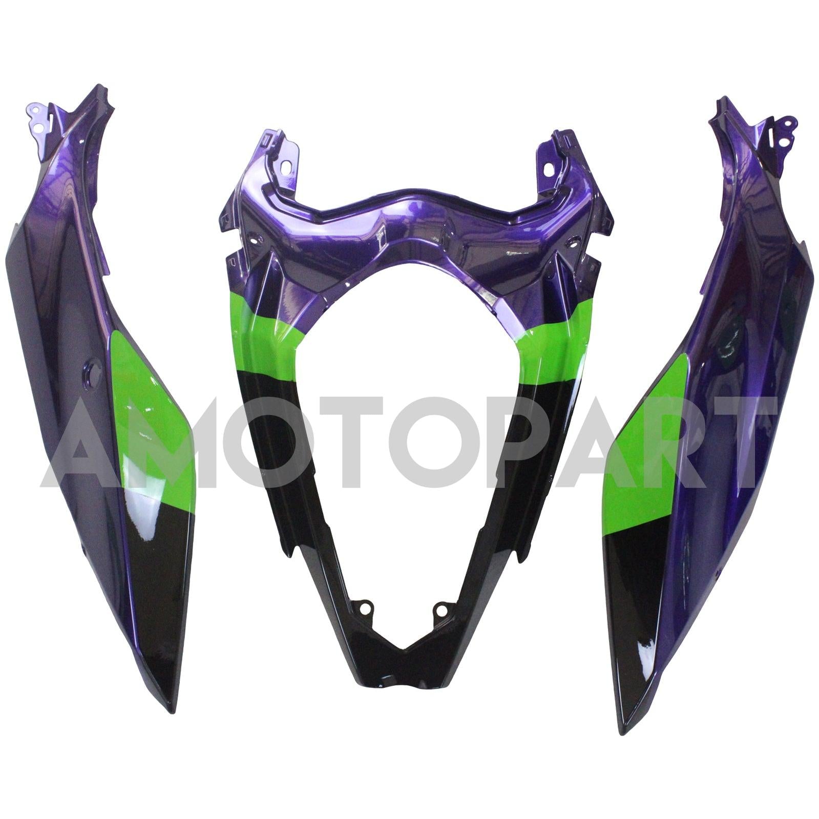 Amotopart Kawasaki EX400/Ninja400 2018-2023 Green&Orange Fairing Kit