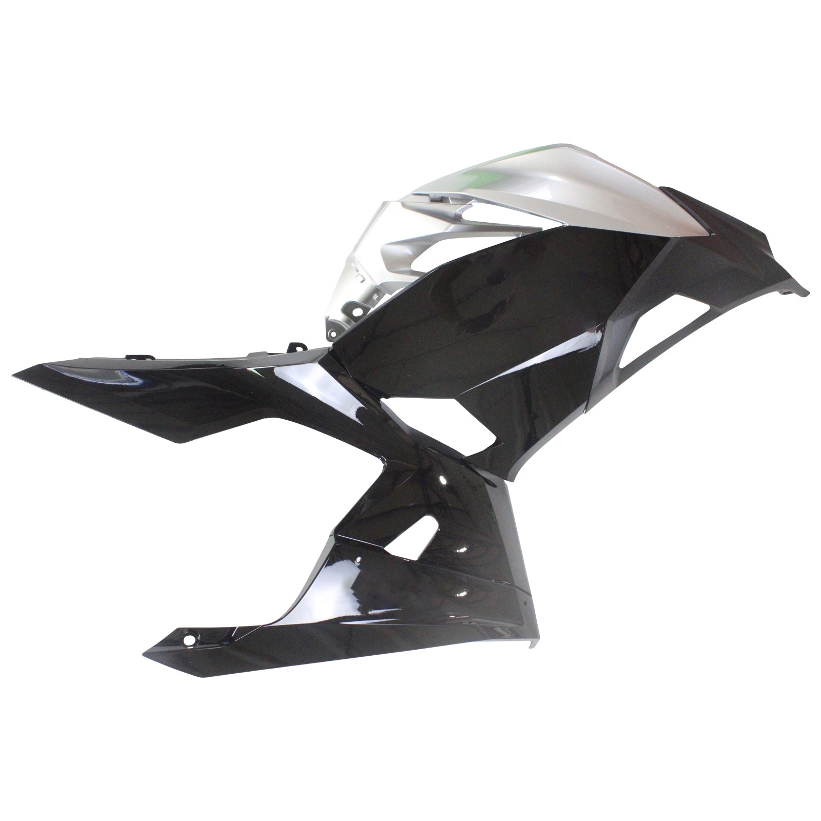 Amotopart Kawasaki EX400/Ninja400 2018-2023 Silver&Blue Fairing Kit