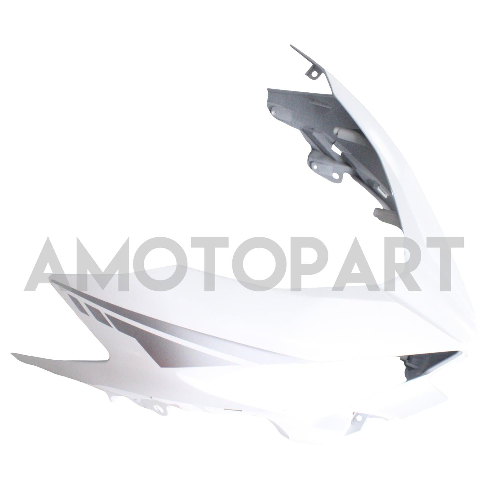 Amotopart Kawasaki EX400/Ninja400 2018-2023 Mattweiß&Lila Verkleidungssatz