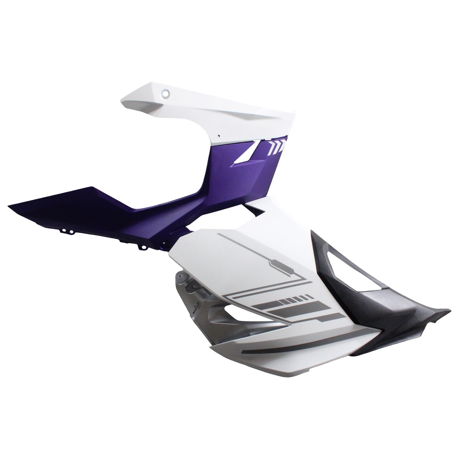 Amotopart Kawasaki EX400/Ninja400 2018-2023 Matte White&Purple Fairing Kit