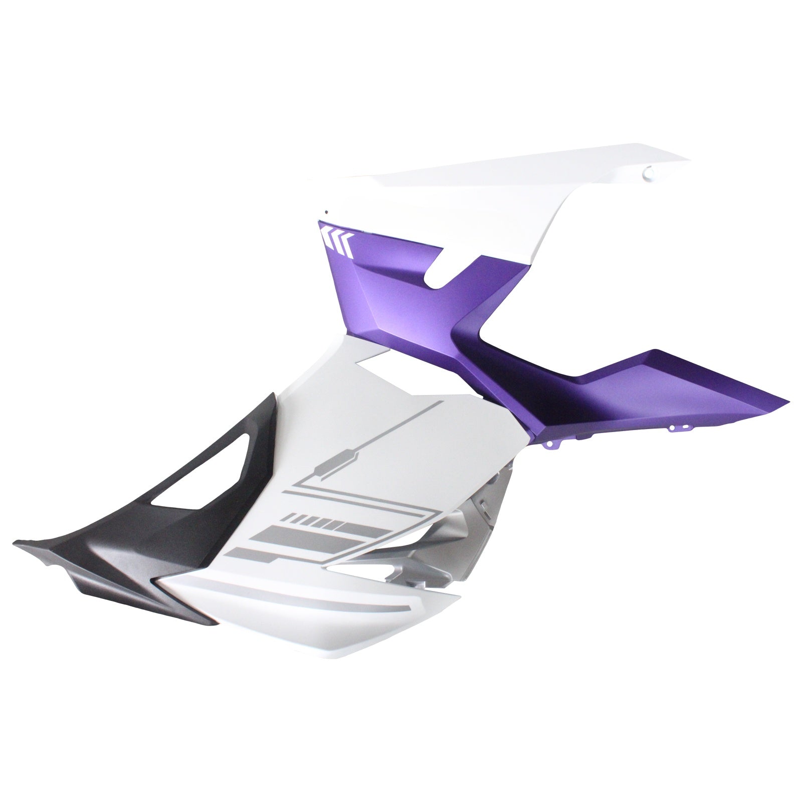 Amotopart Kawasaki EX400/Ninja400 2018-2023 Matte White&Purple Fairing Kit