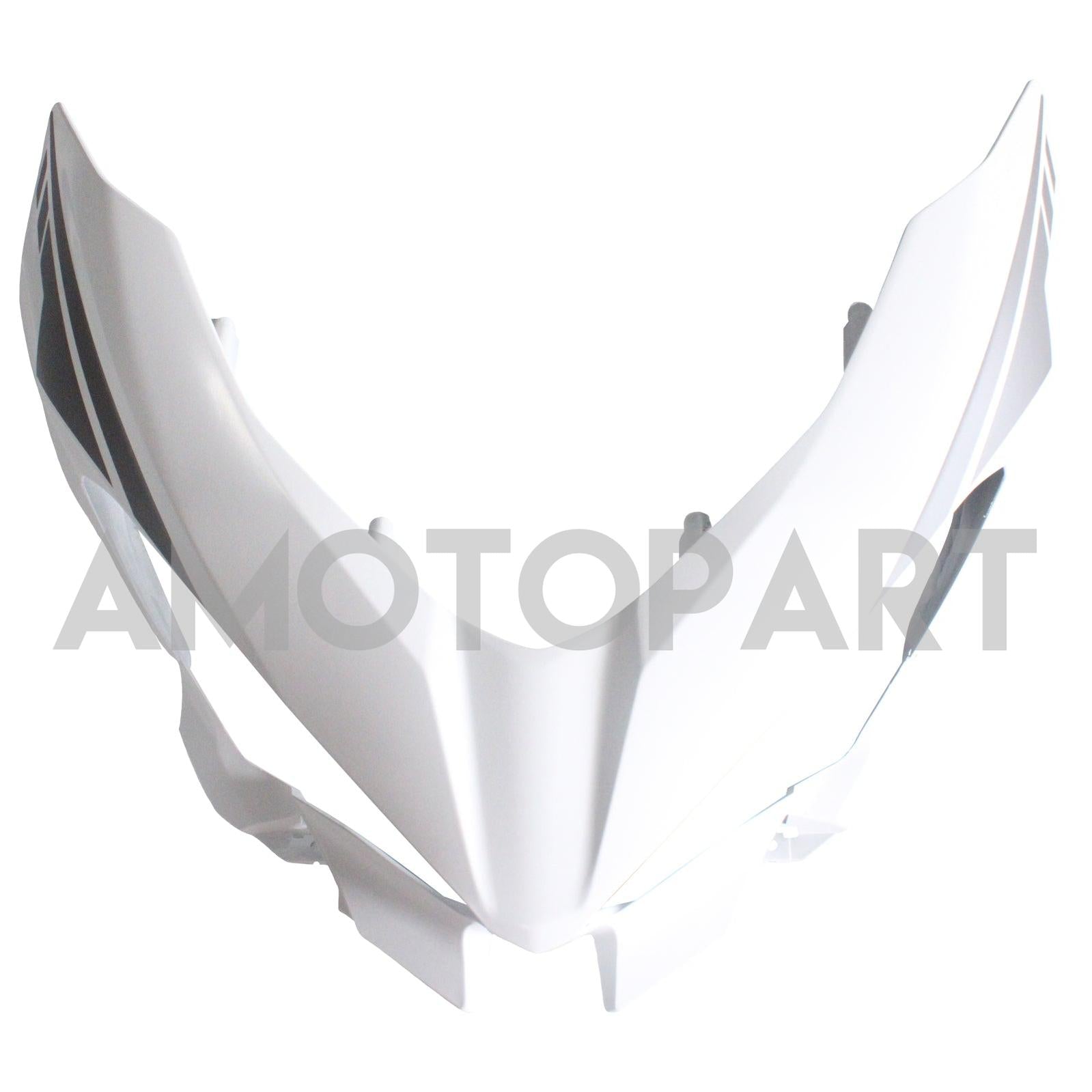 Amotopart Kawasaki EX400/Ninja400 2018-2023 Mattweiß&Lila Verkleidungssatz