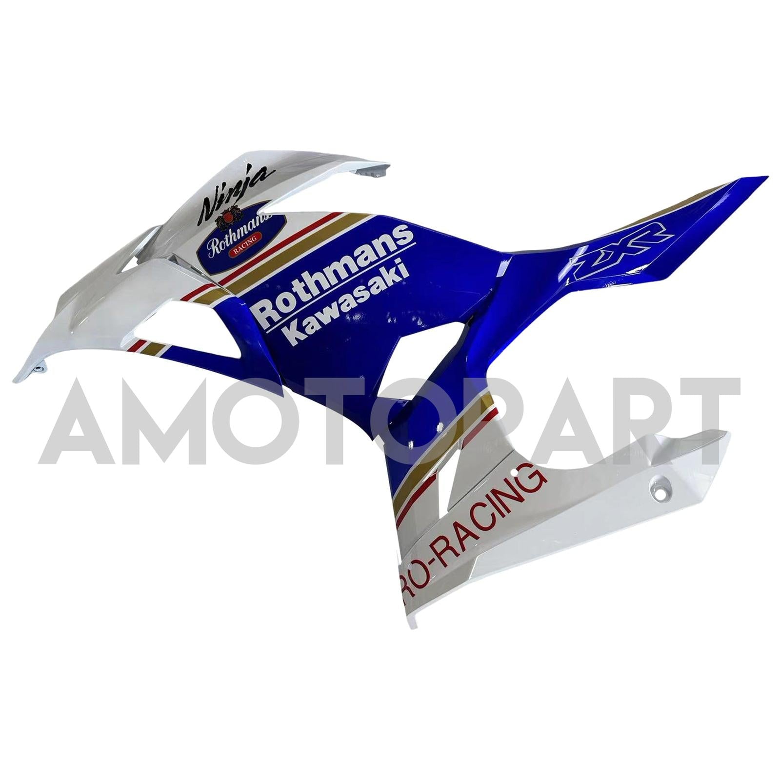 Amotopart Kawasaki EX400/Ninja400 2018-2023 Blau&Gelbes Verkleidungsset