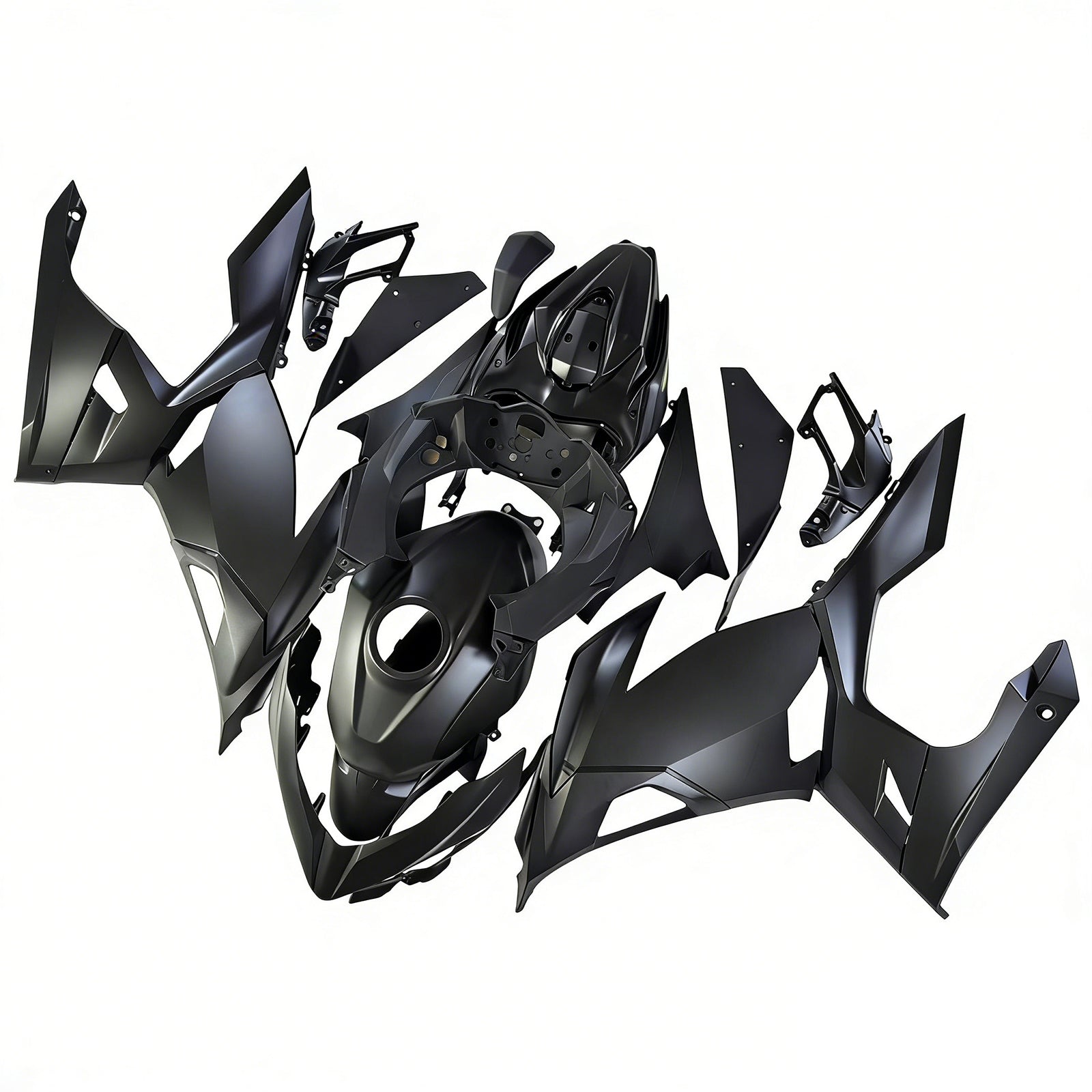 Amotopart Kawasaki EX400/Ninja400 2018-2023 Black Fairing Kit
