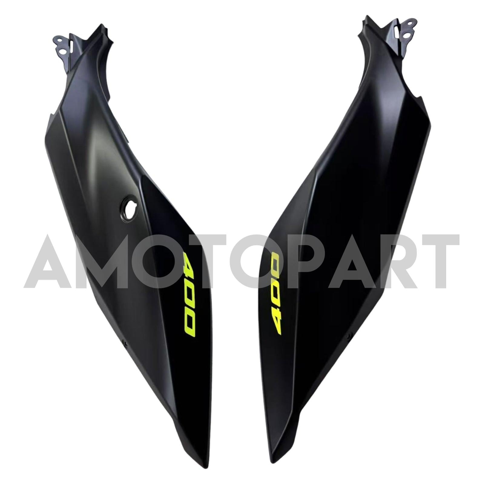 Amotopart Kawasaki EX400/Ninja400 2018-2023 Noir&Kit de carénage jaune