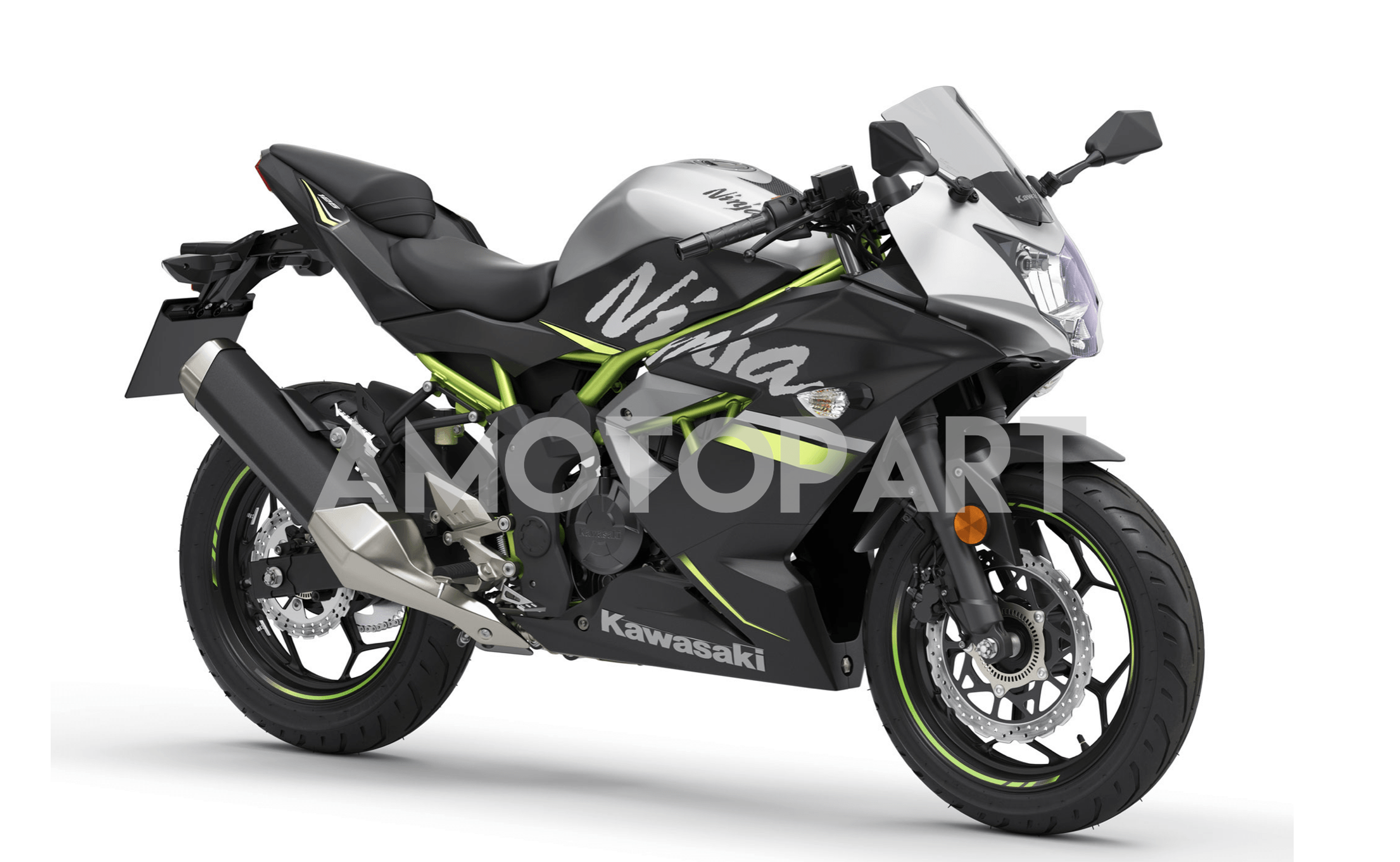 Amotopart 2018-2024 Kawasaki EX400/Ninja400 Verkleidungskit Sammlung Zwei
