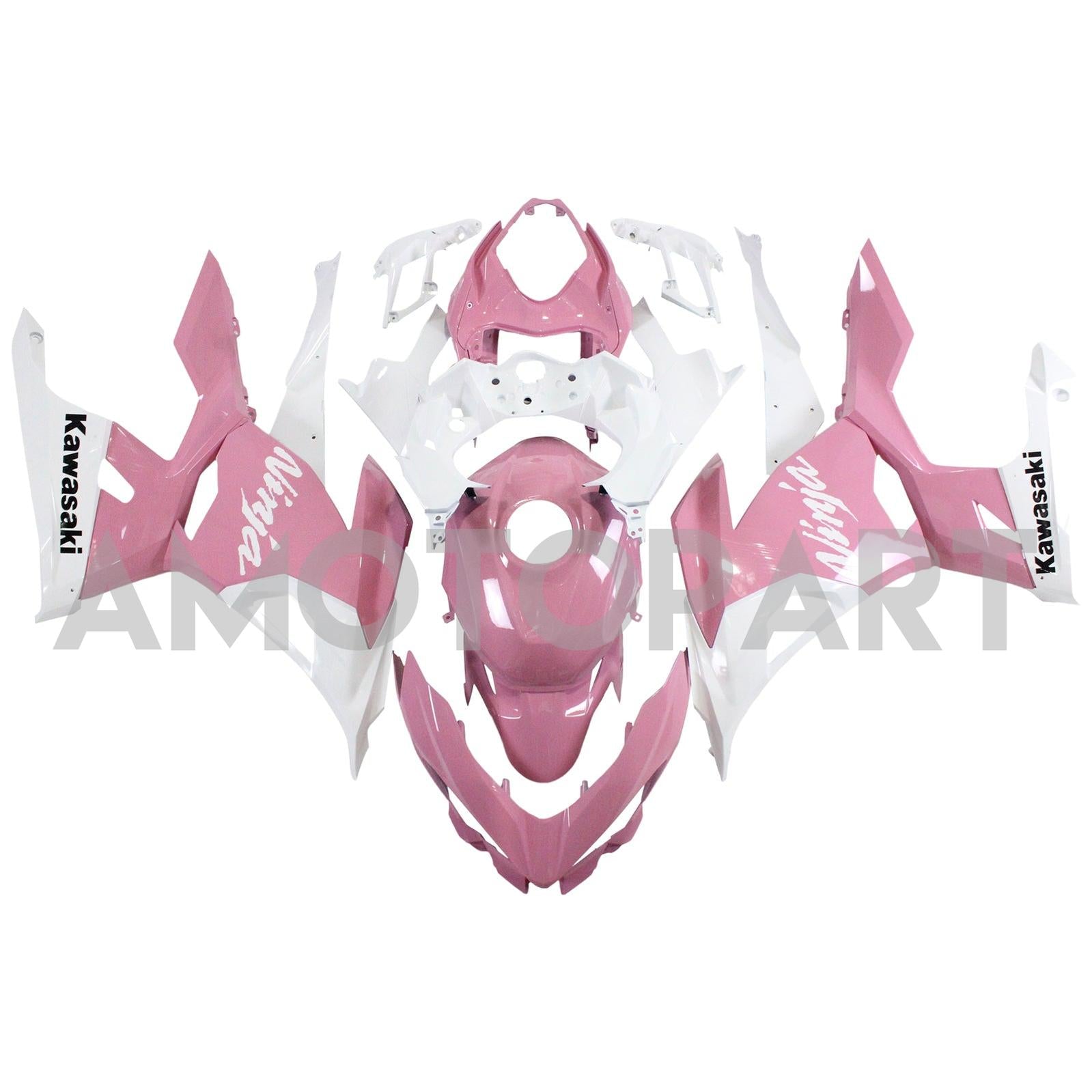 Amotopart 2018-2024 Kawasaki EX400/Ninja400 Verkleidungskit Sammlung Zwei