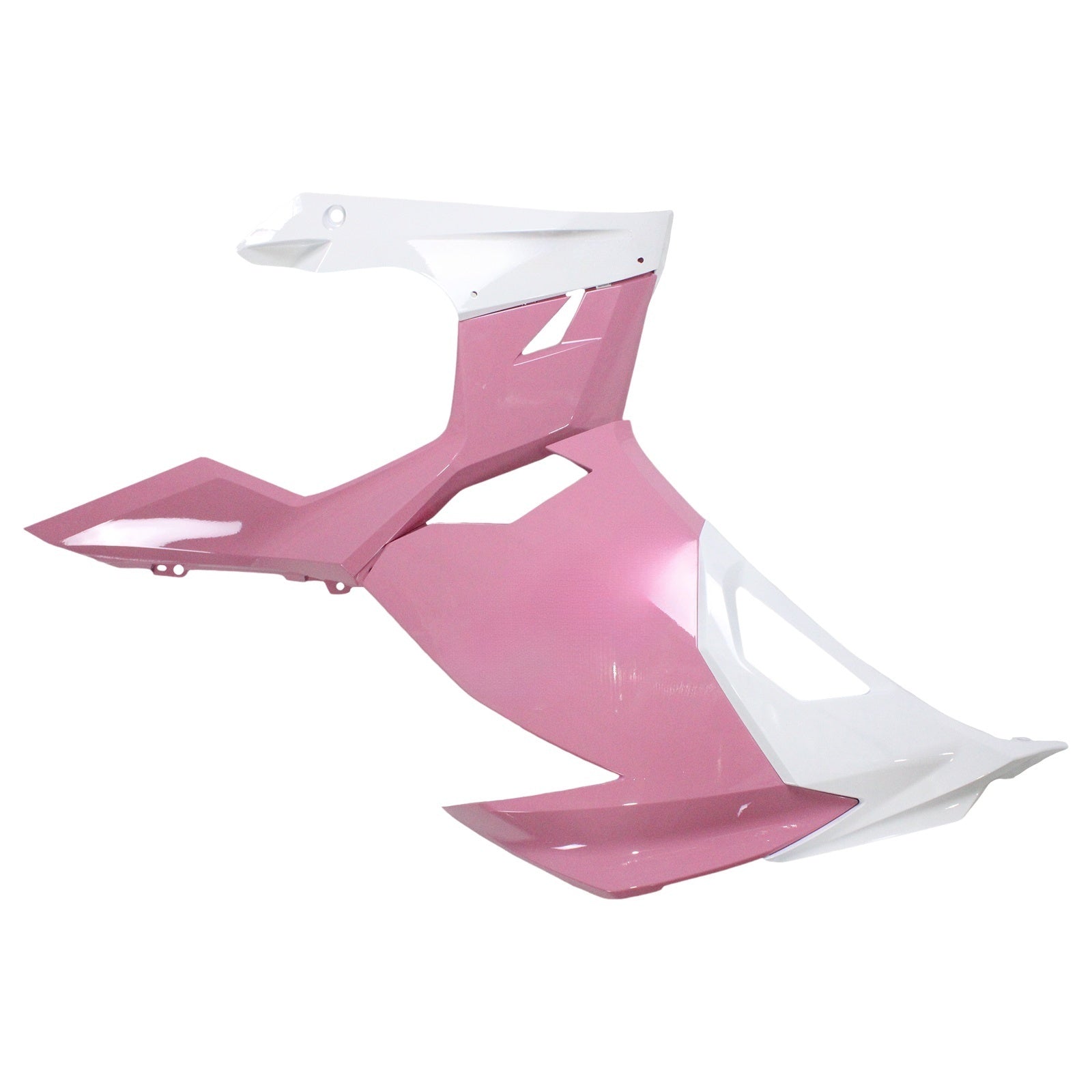 Kit de carenado Amotopart Kawasaki EX400/Ninja 400 2018-2023 rosa y blanco