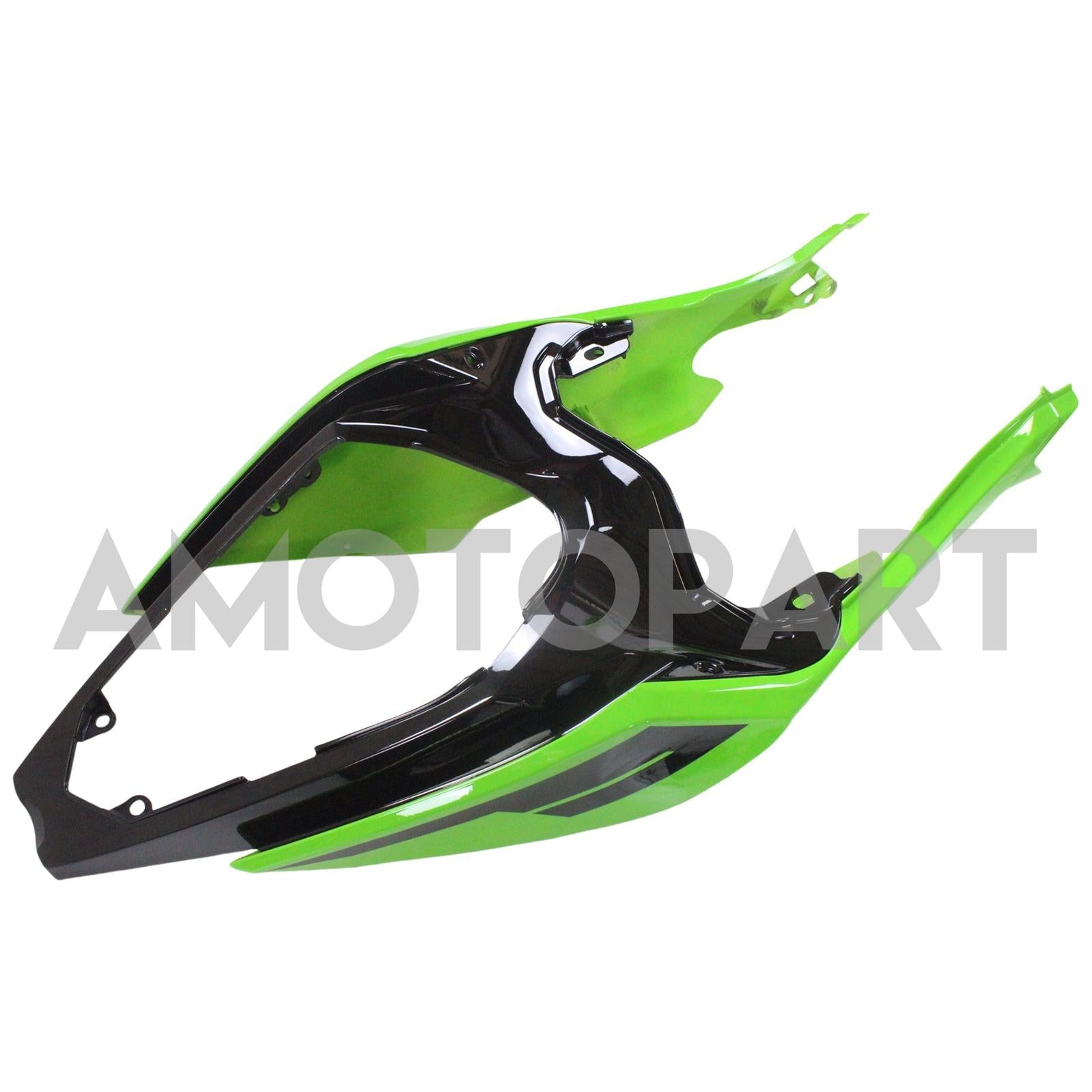 Amotopart Kawasaki EX400/Ninja400 2018-2023 Grün&Schwarzes Style1-Verkleidungskit