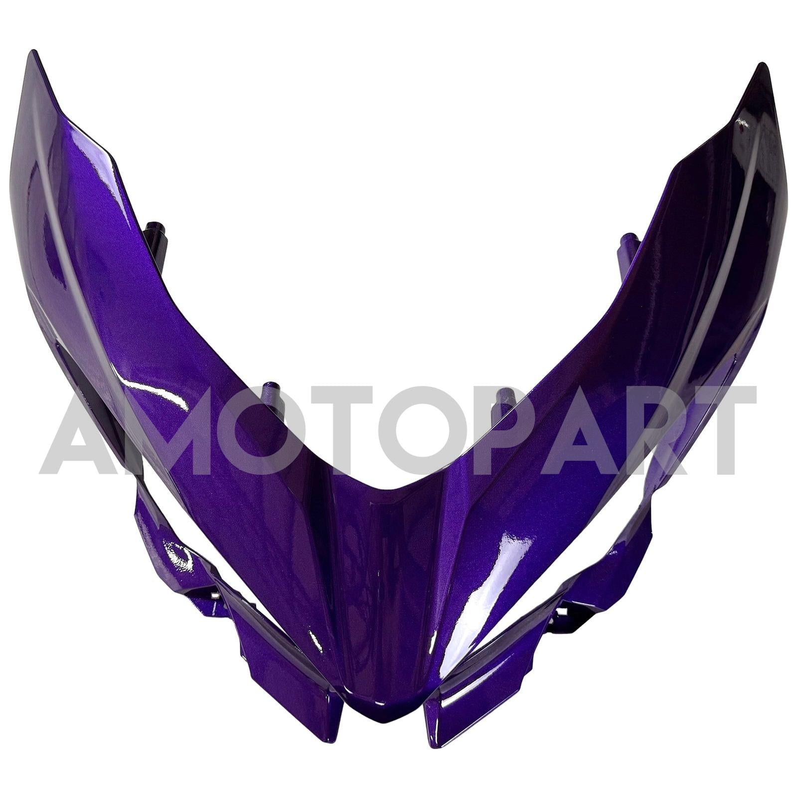 Amotopart 2018-2024 Kawasaki EX400 Ninja400 Black Dark Purple Fairing Kit