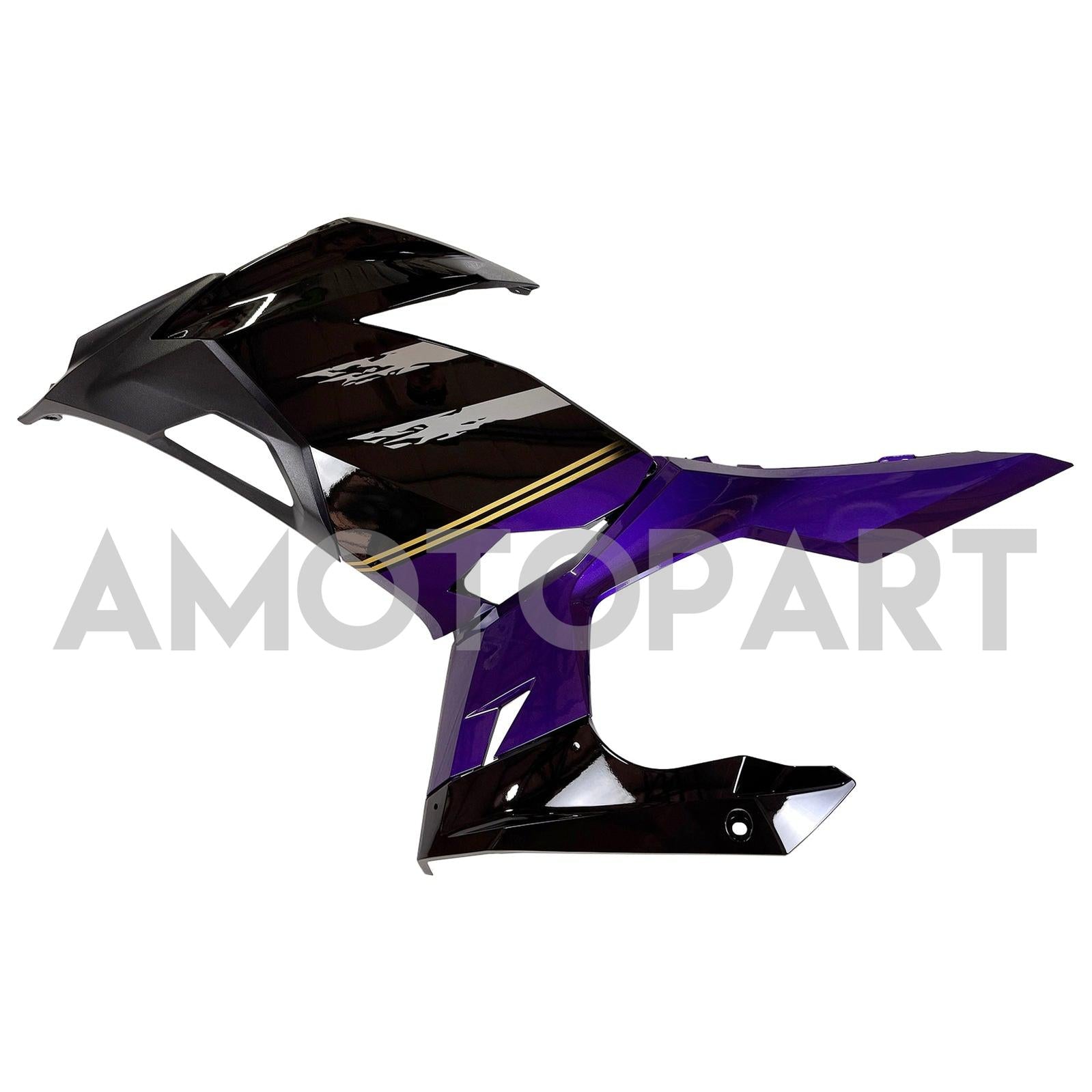 Amotopart 2018-2024 Kawasaki EX400 Ninja400 Black Dark Purple Fairing Kit