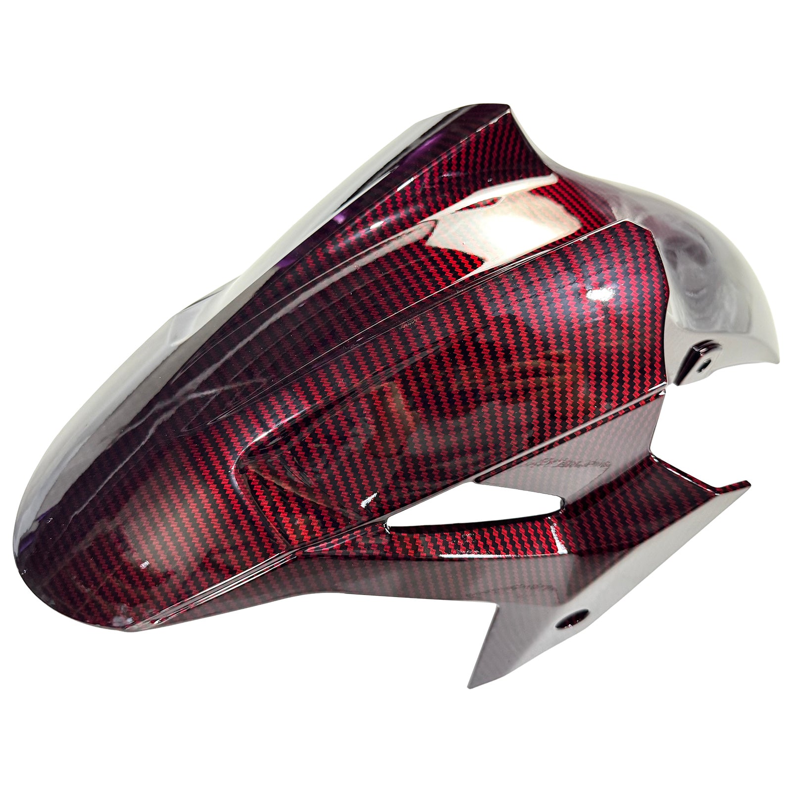 Amotopart 2018-2024 Kawasaki EX400 Ninja400 Dark Red Carbon Fiber Pattern Fairing Kit