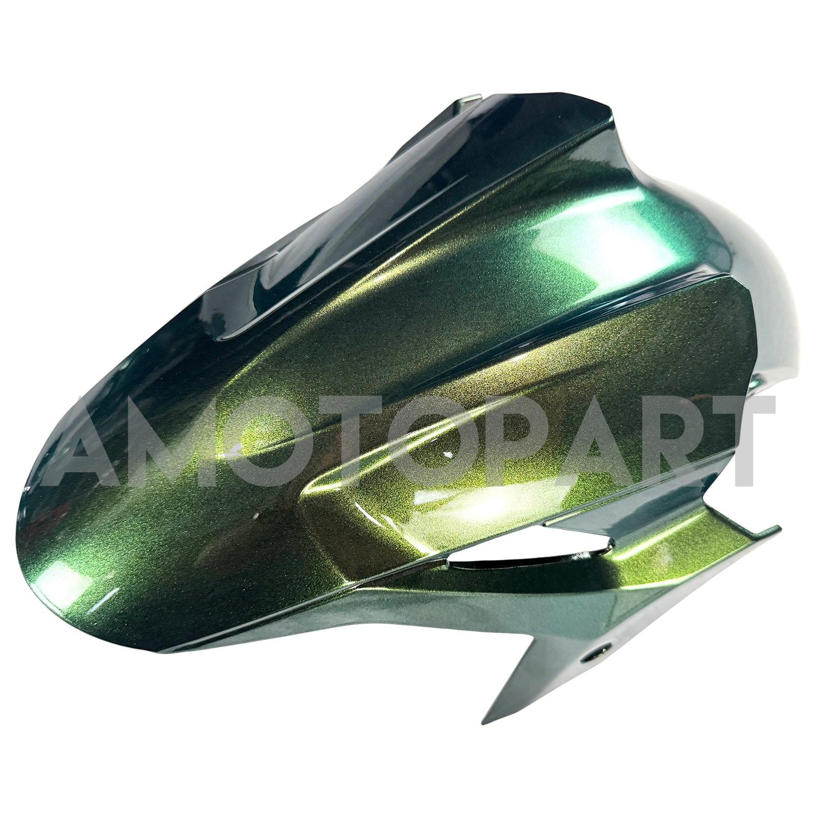 Amotopart 2018-2024 Kawasaki EX400 Ninja400 Gradient Green Yellow Fairing Kit