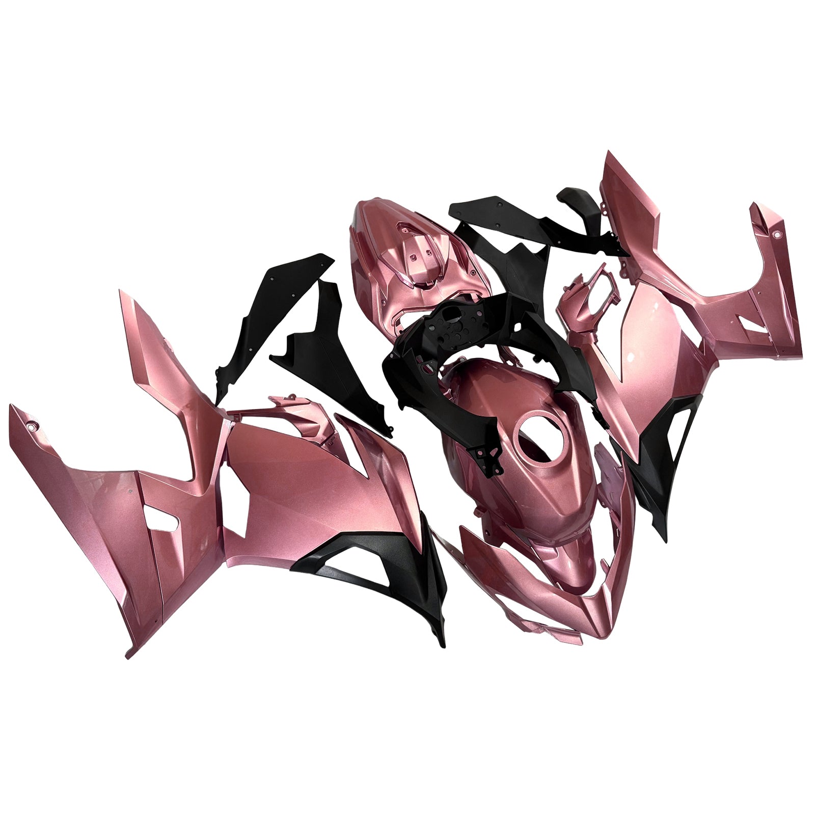 Amotopart 2018-2024 Kawasaki EX400 Ninja400 Pink Fairing Kit