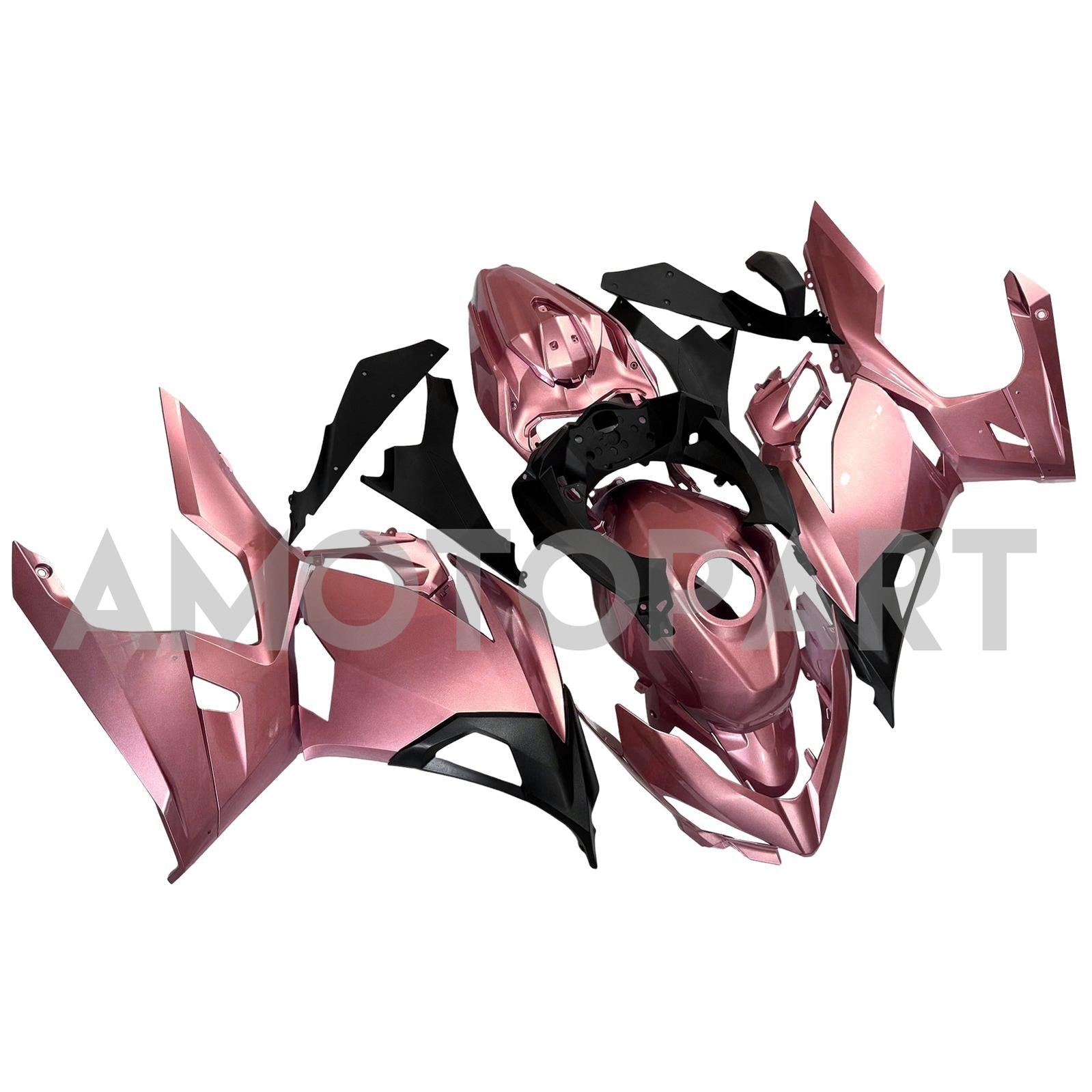 Amotopart 2018-2024 Kawasaki EX400 Ninja400 Pink Fairing Kit