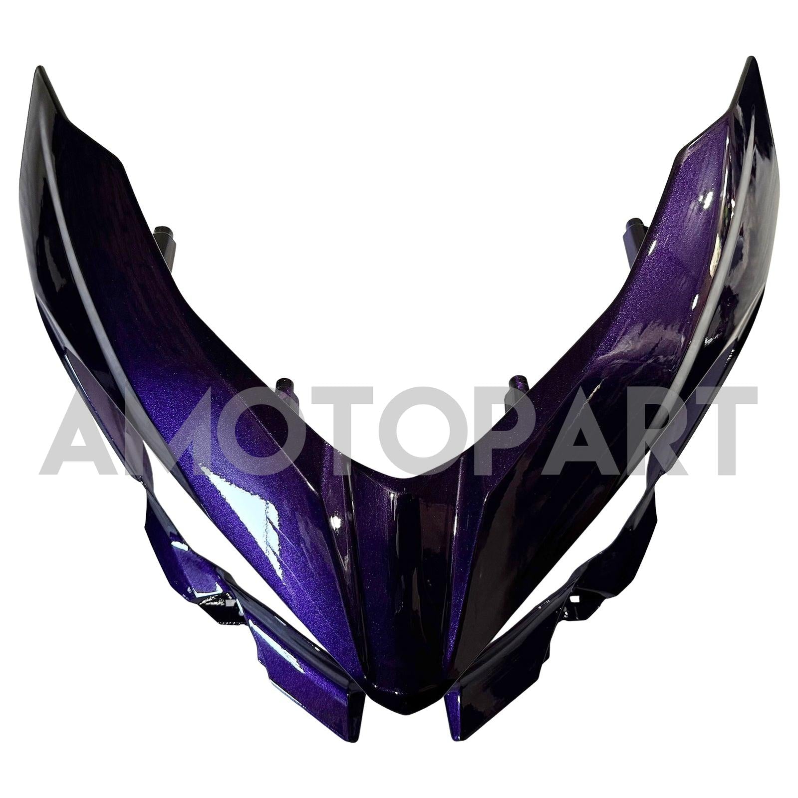 Amotopart 2018-2024 Kawasaki EX400 Ninja400 Glossy Dark Purple Fairing Kit