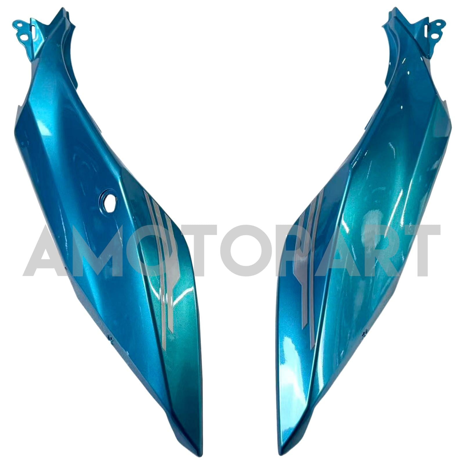 Amotopart 2018-2024 Kawasaki EX400 Ninja400 Light Blue Fairing Kit