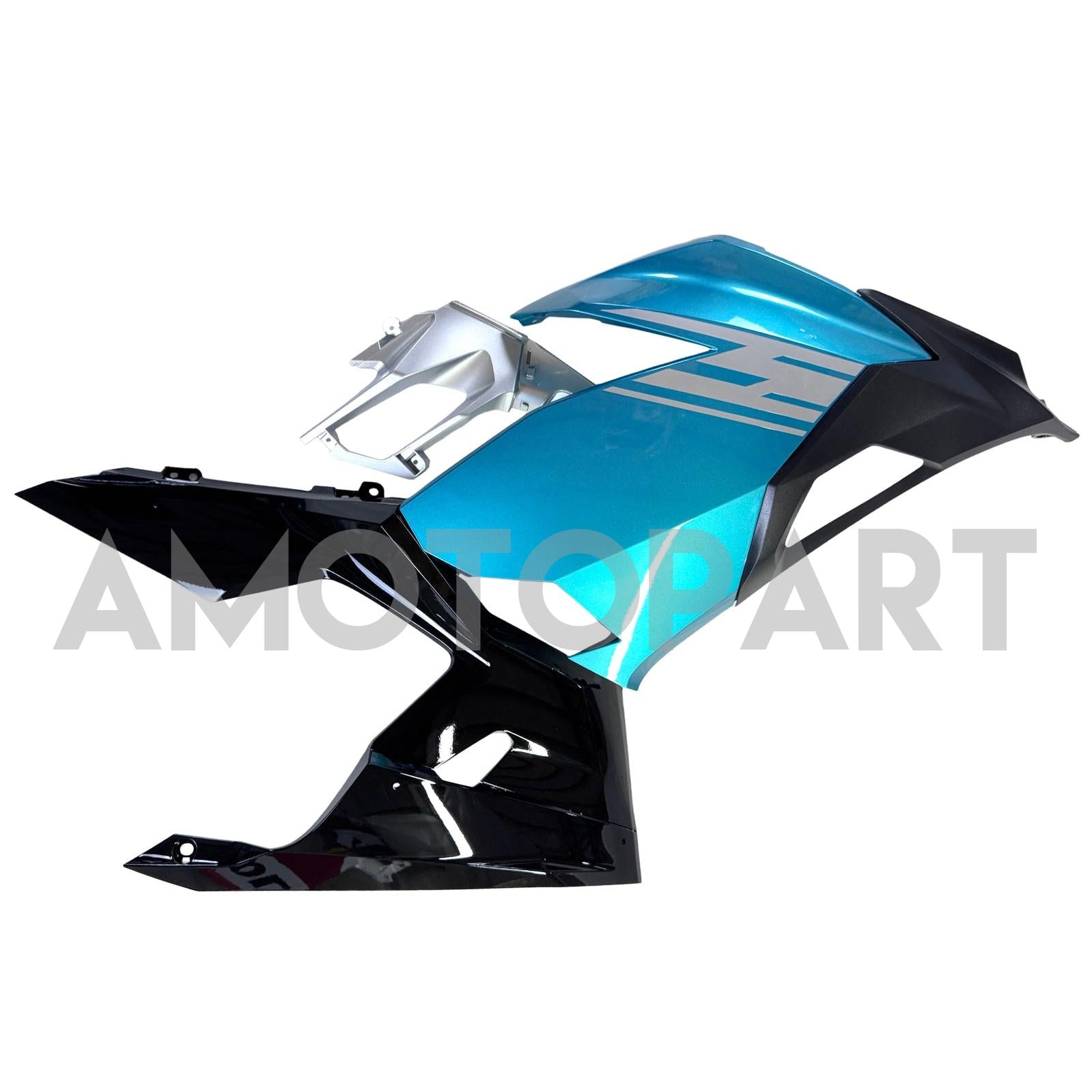 Amotopart 2018-2024 Kawasaki EX400 Ninja400 Light Blue Fairing Kit