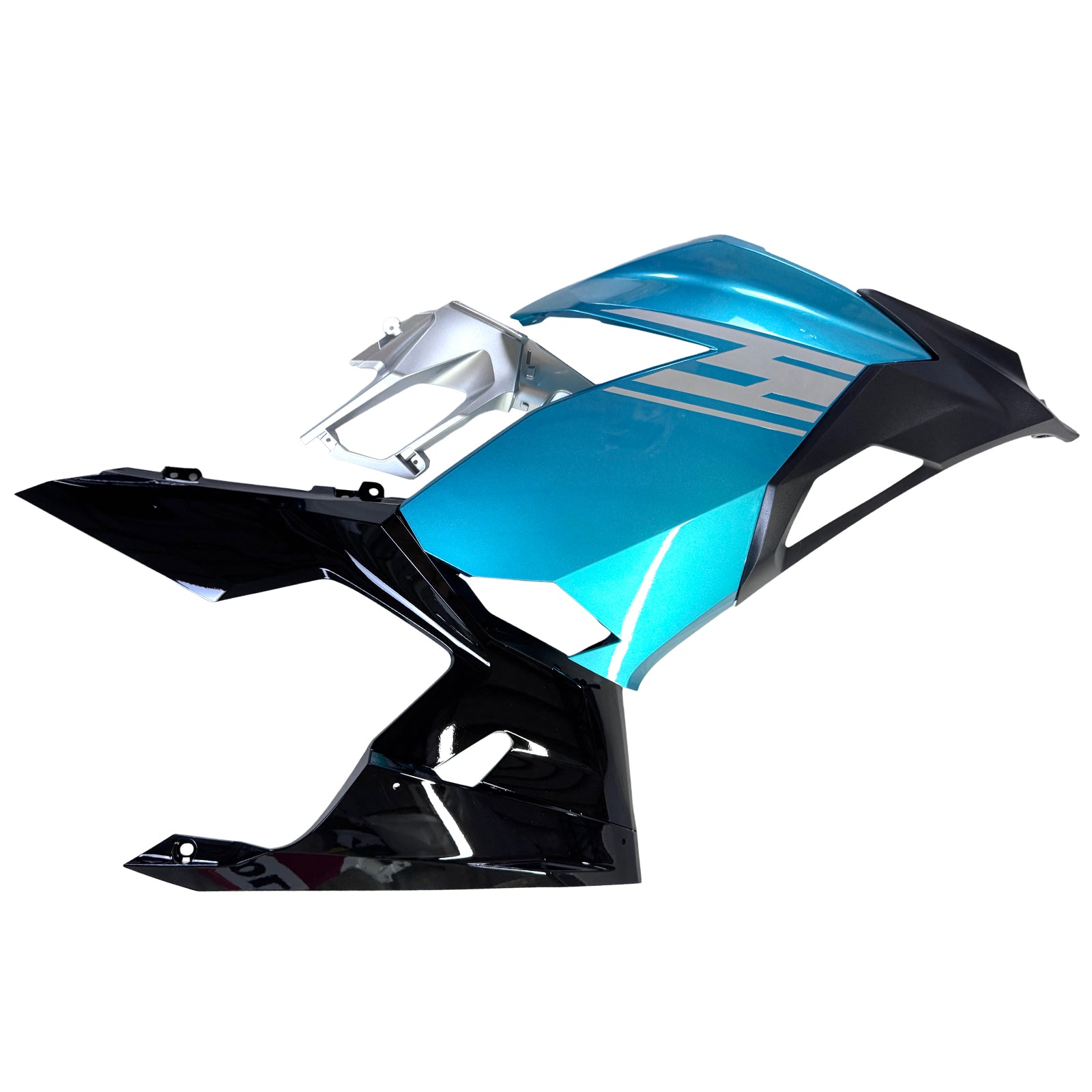 Amotopart 2018-2024 Kawasaki EX400 Ninja400 Light Blue Fairing Kit