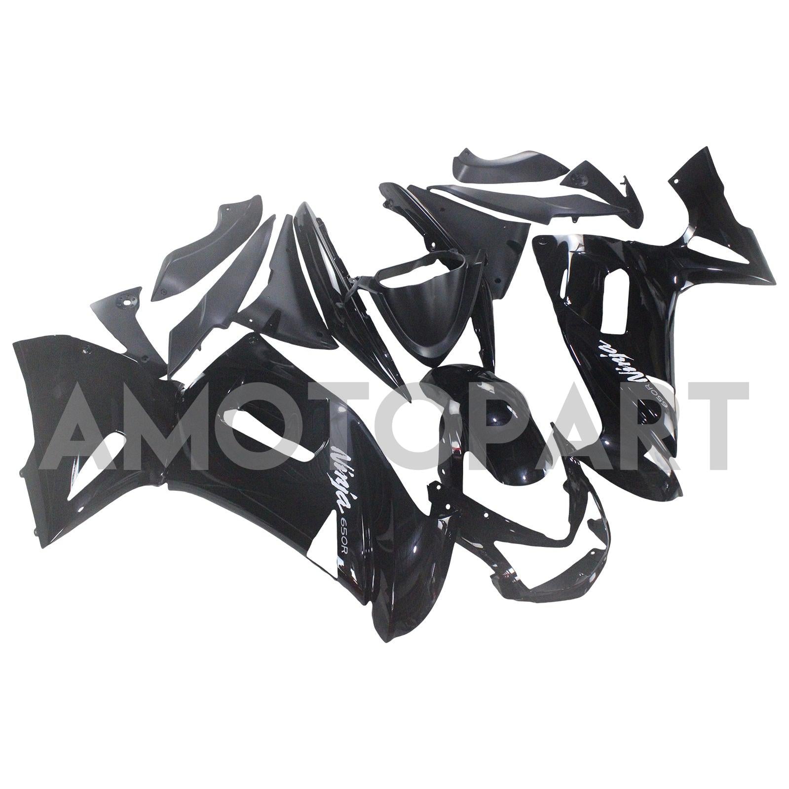 Amotopart Kawasaki 2006-2008 ER6F/Ninja650 Black Fairing Kit