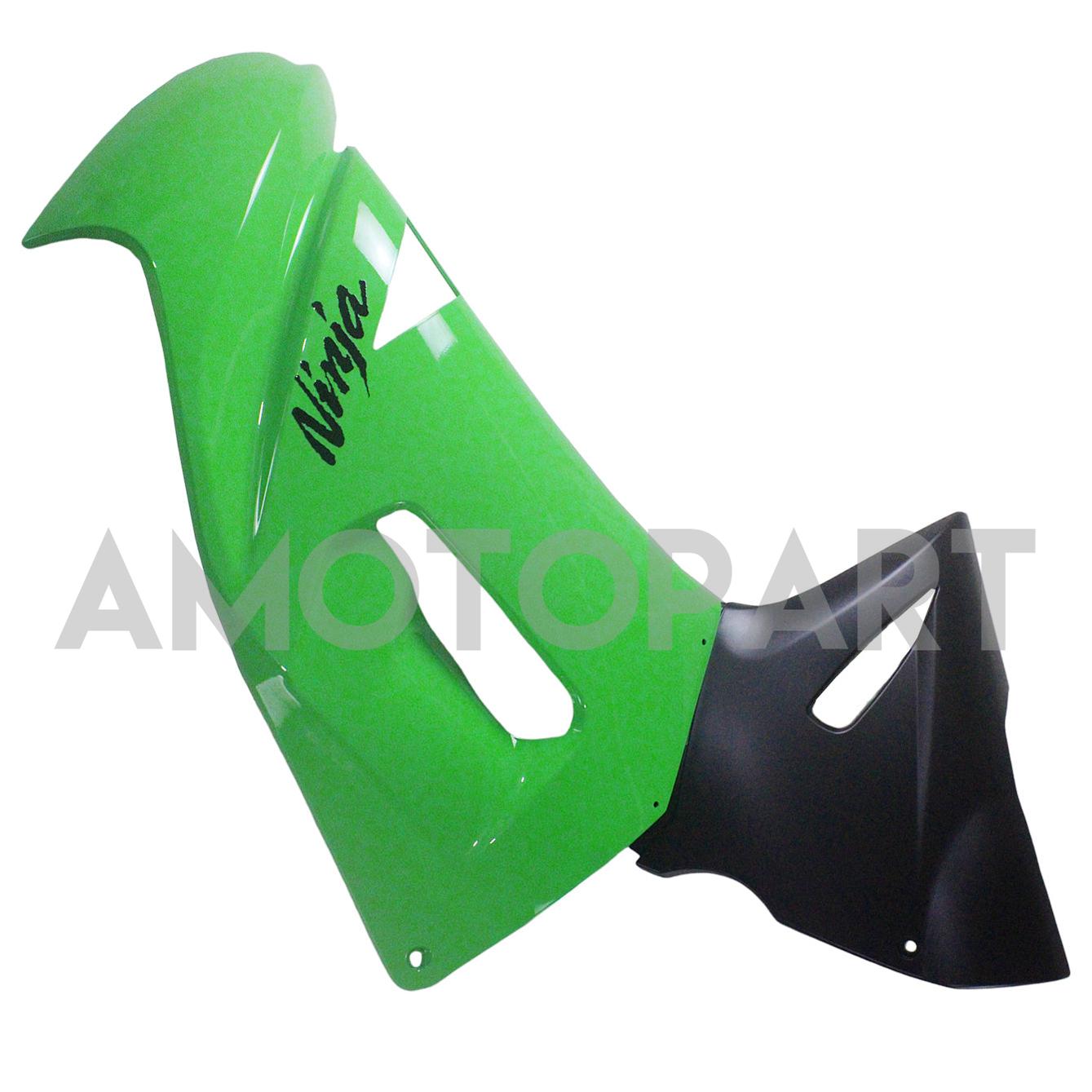 Amotopart Kawasaki 2006-2008 ER6F/Ninja650 Kit de carenado verde y negro