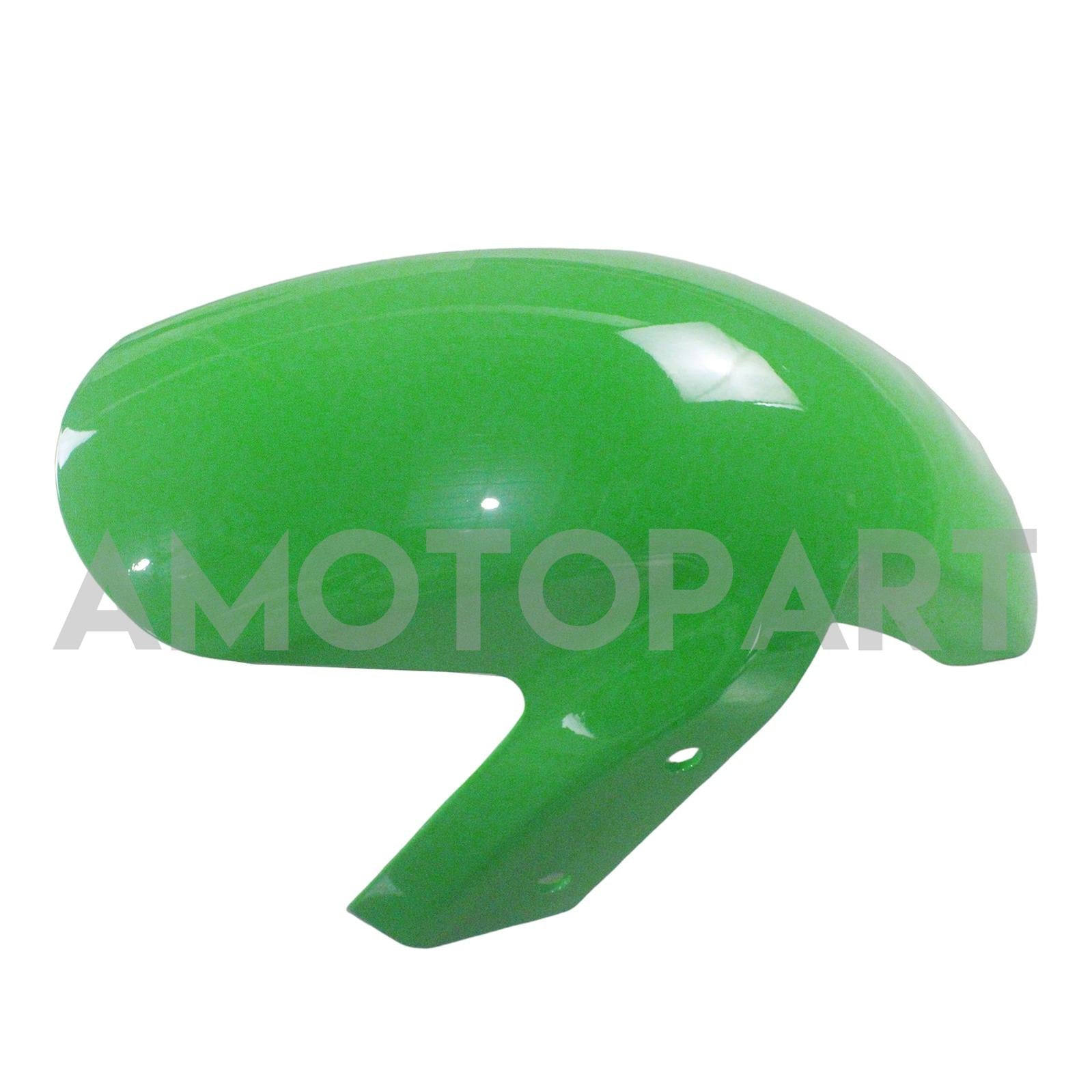 Amotopart Kawasaki 2006-2008 ER6F/Ninja650 Kit de carenado verde y negro