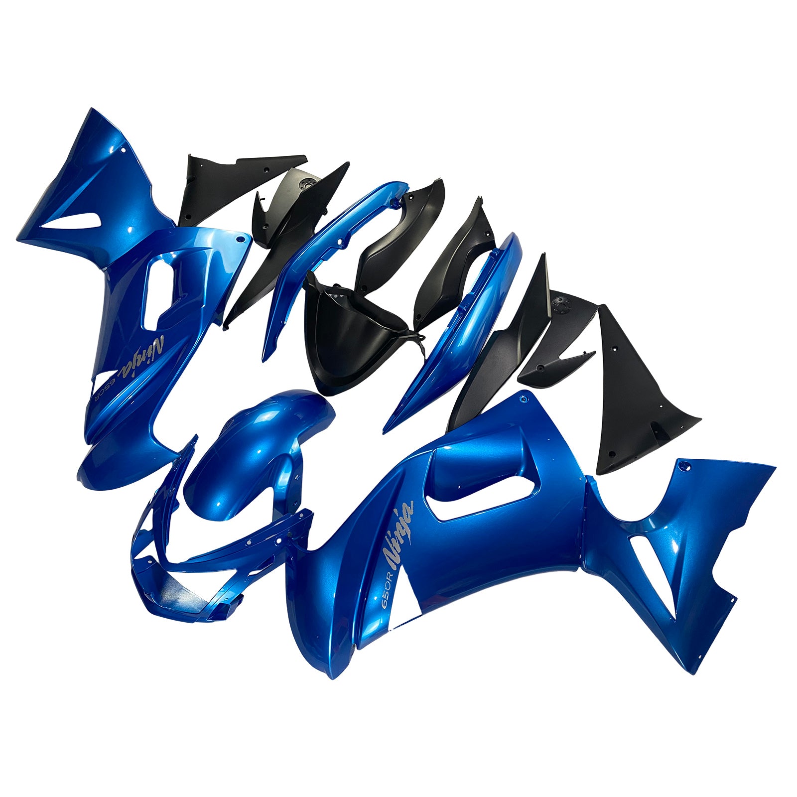 Amotopart Kawasaki 2006-2008 ER6F/Ninja650 Blue Fairing Kit