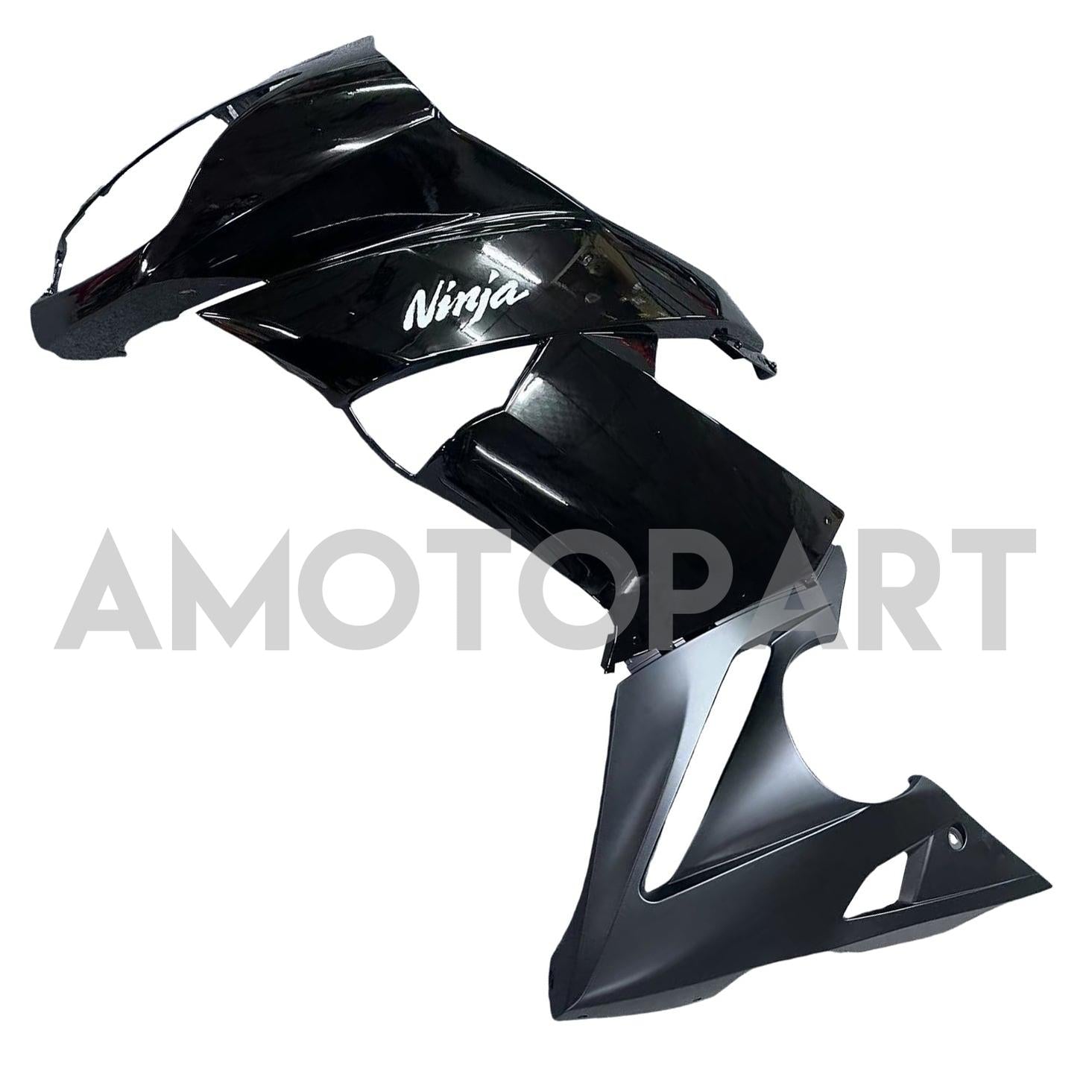 Amotopart 2009-2011 Ninja 650 ER-6F EX650 Kawasaki Black Fairing Kit
