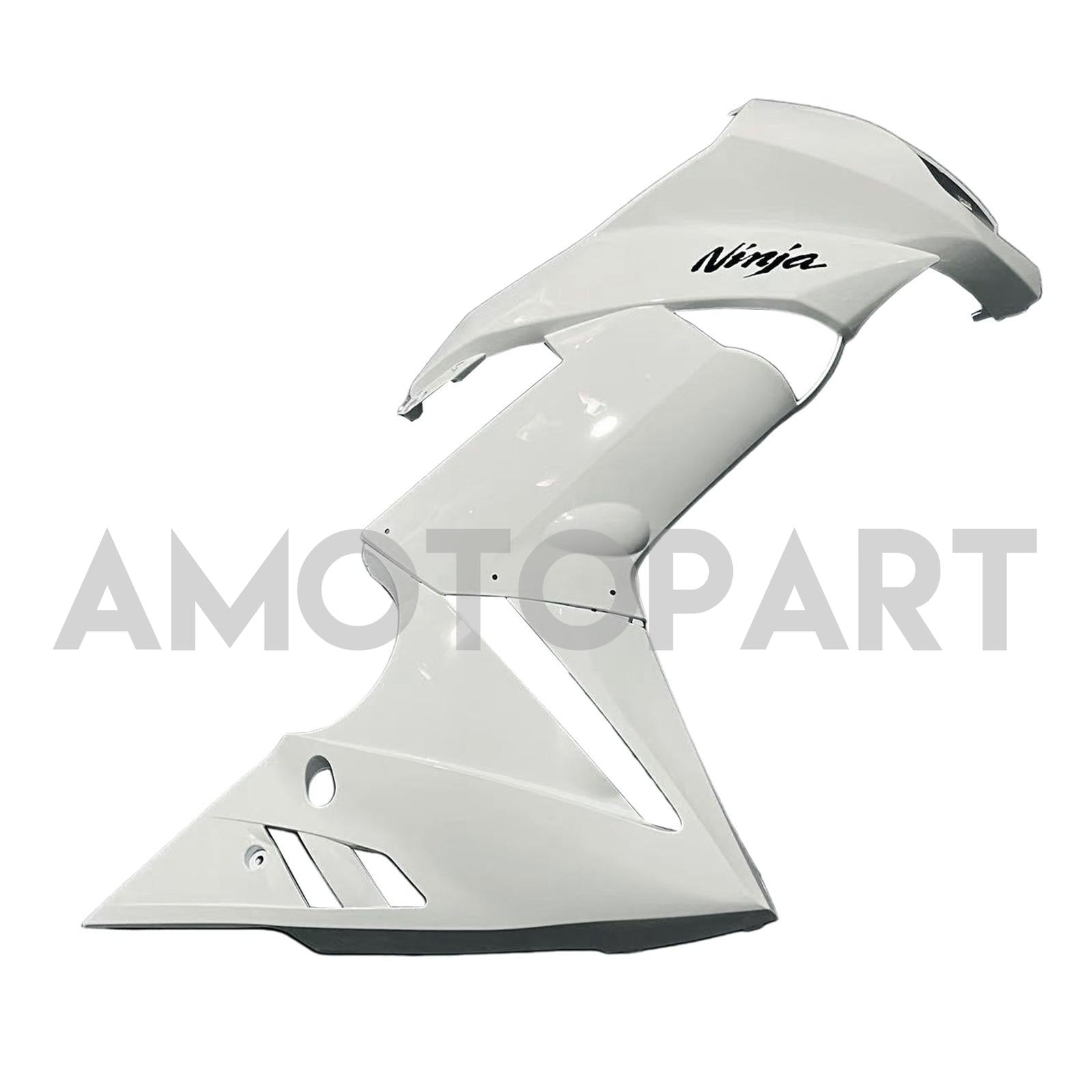 Amotopart 2009-2011 Kawasaki Ninja650 EX650 White & Black Fairing Kit