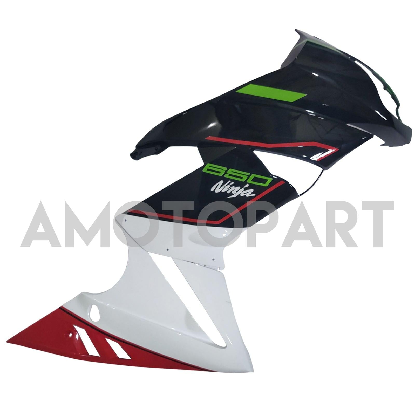 Amotopart 2009-2011 Kawasaki Ninja650 EX650 Black White Green Red Fairing Kit