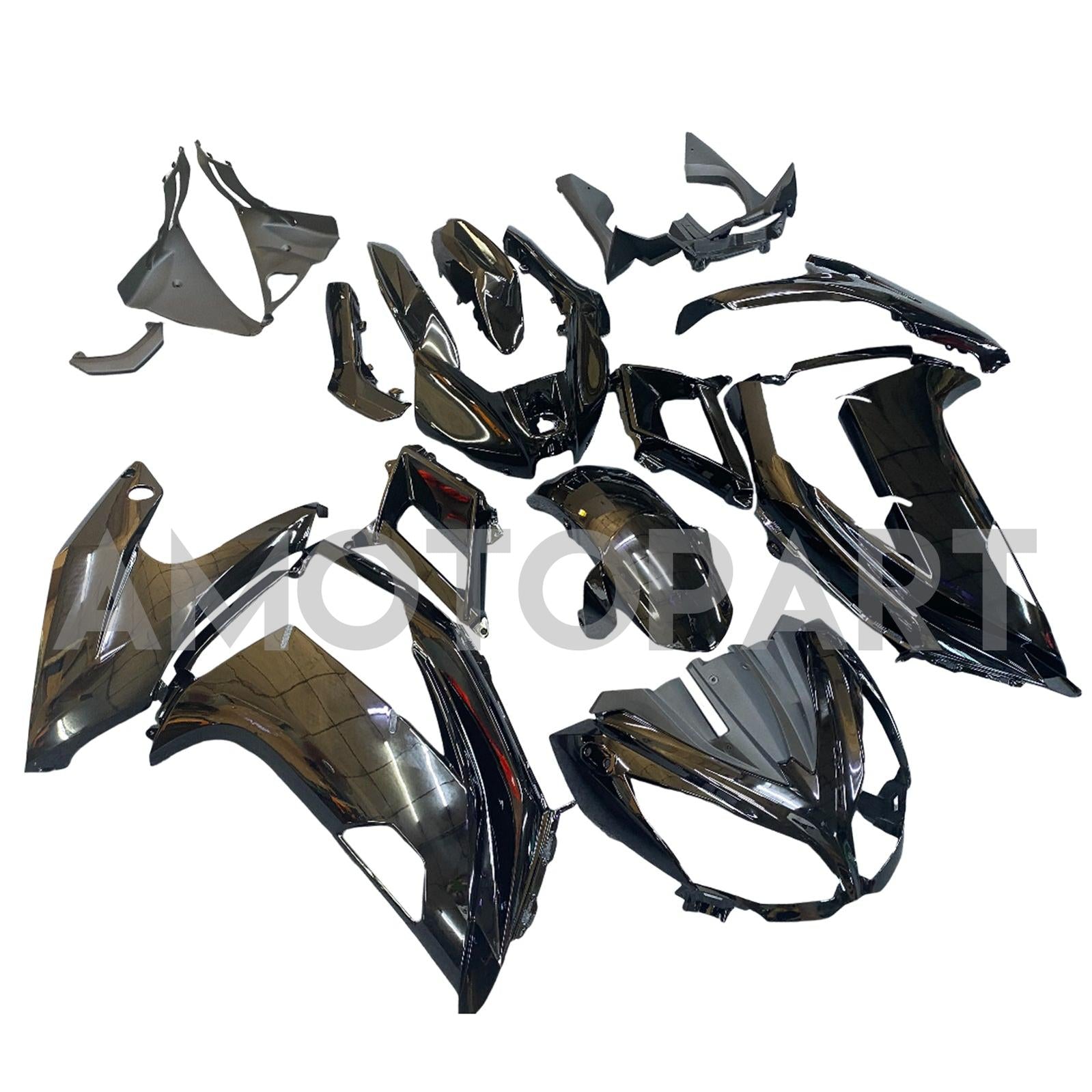 Amotopart 2012-2016 Kawasaki Ninja 650 Black Fairing Kit