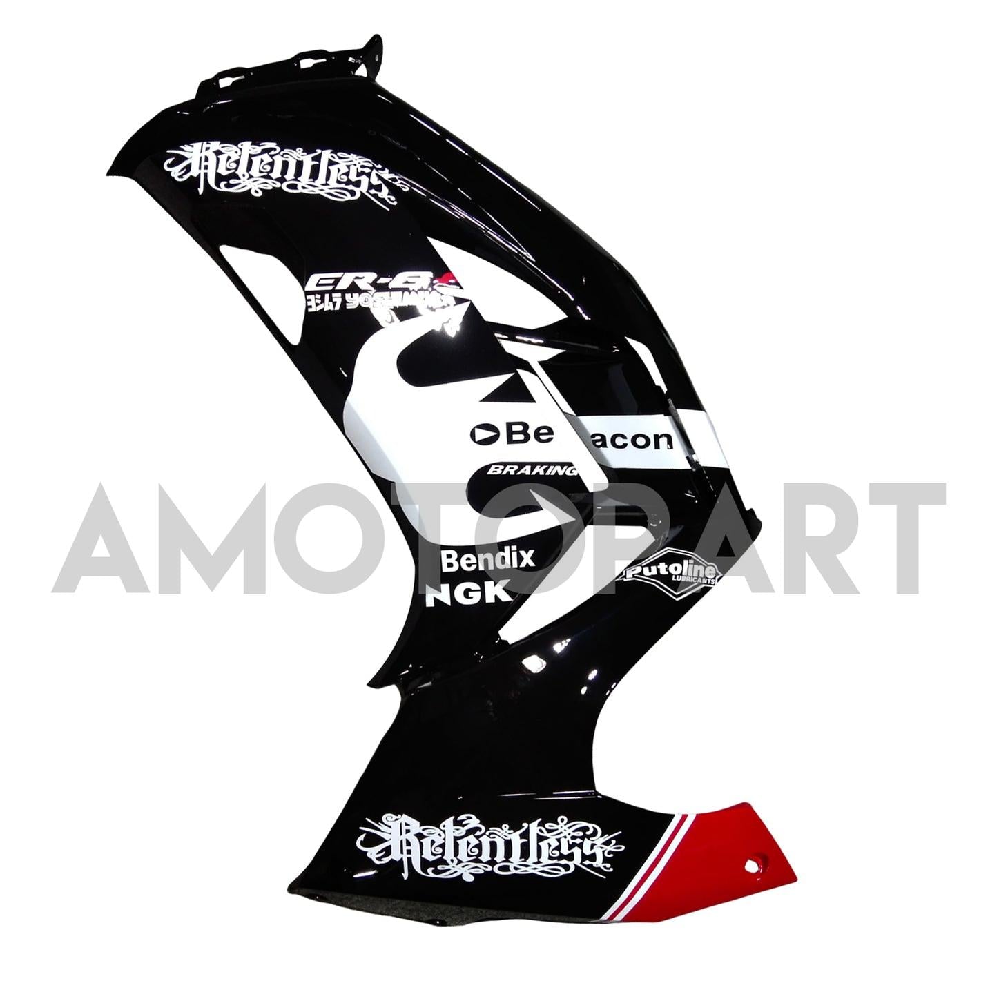 Amotopart 2012-2016 Kawasaki Ninja 650 Black White Fairing Kit