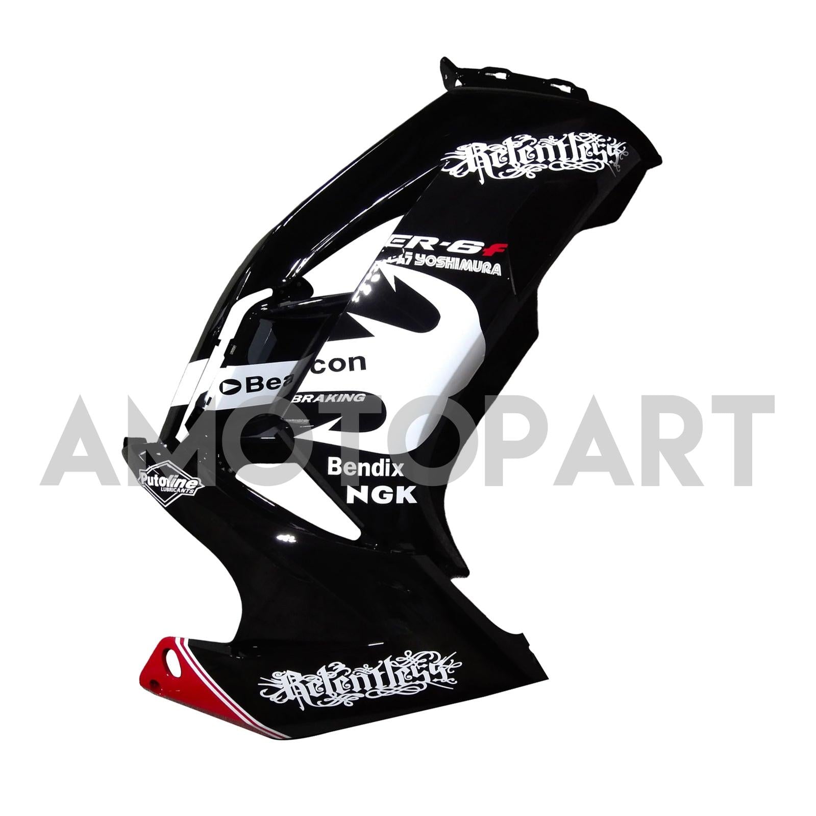 Amotopart 2012-2016 Kawasaki Ninja 650 Black White Fairing Kit