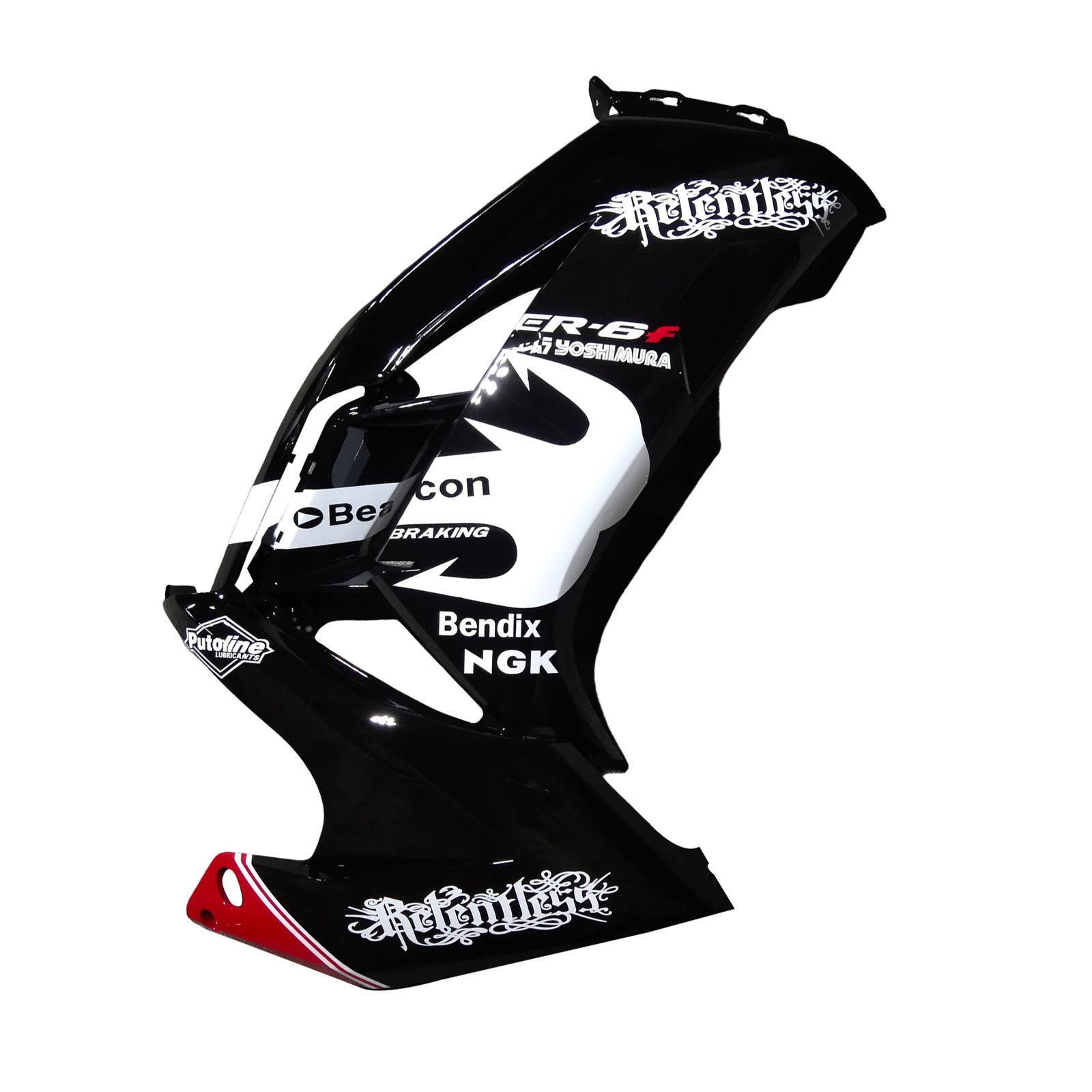 Amotopart 2012-2016 Kawasaki Ninja 650 Black White Fairing Kit
