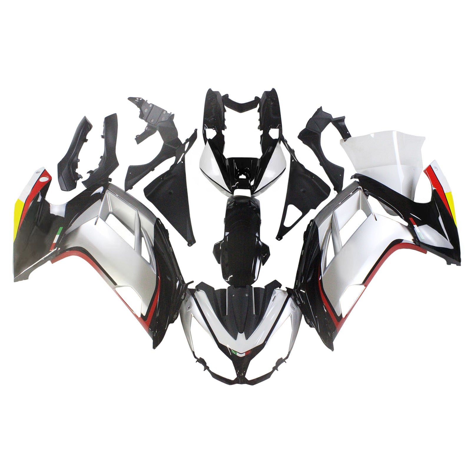 Amotopart 2012-2016 Kawasaki NInja 650 Sliver Black Multi Color Fairing Kit