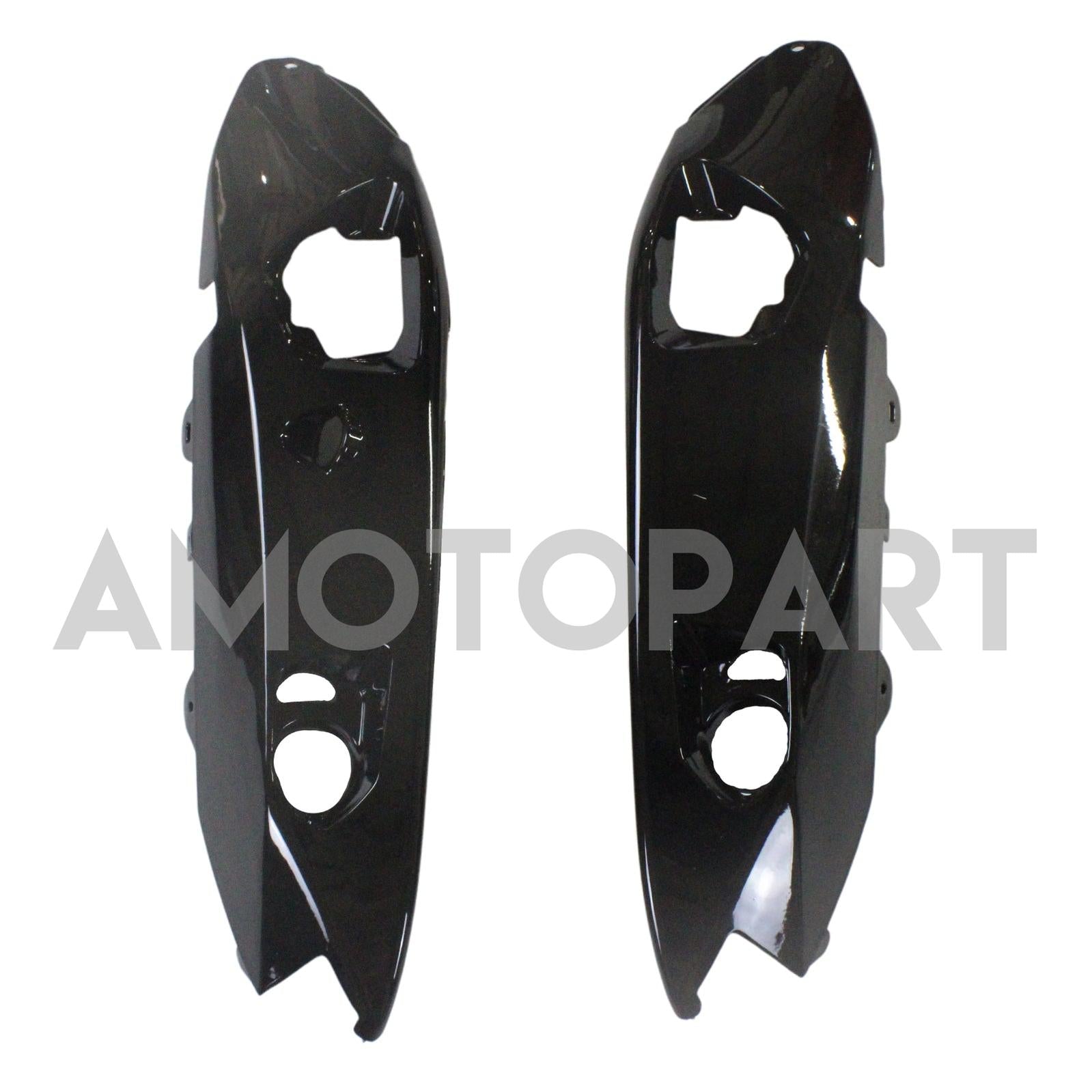 Amotopart 2012-2016 Kawasaki NInja 650 Kit de carenado multicolor negro plateado
