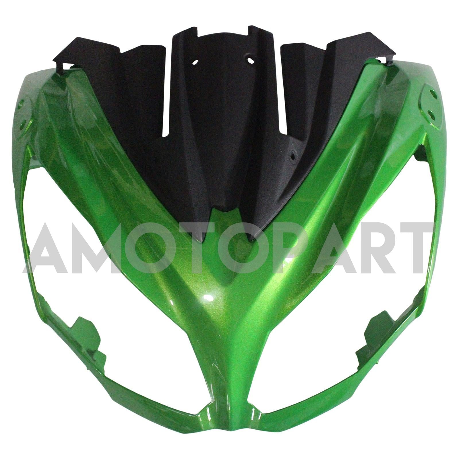 Amotopart 2012-2016 Kawasaki Ninja 650 Green Black Sliver Fairing Kit