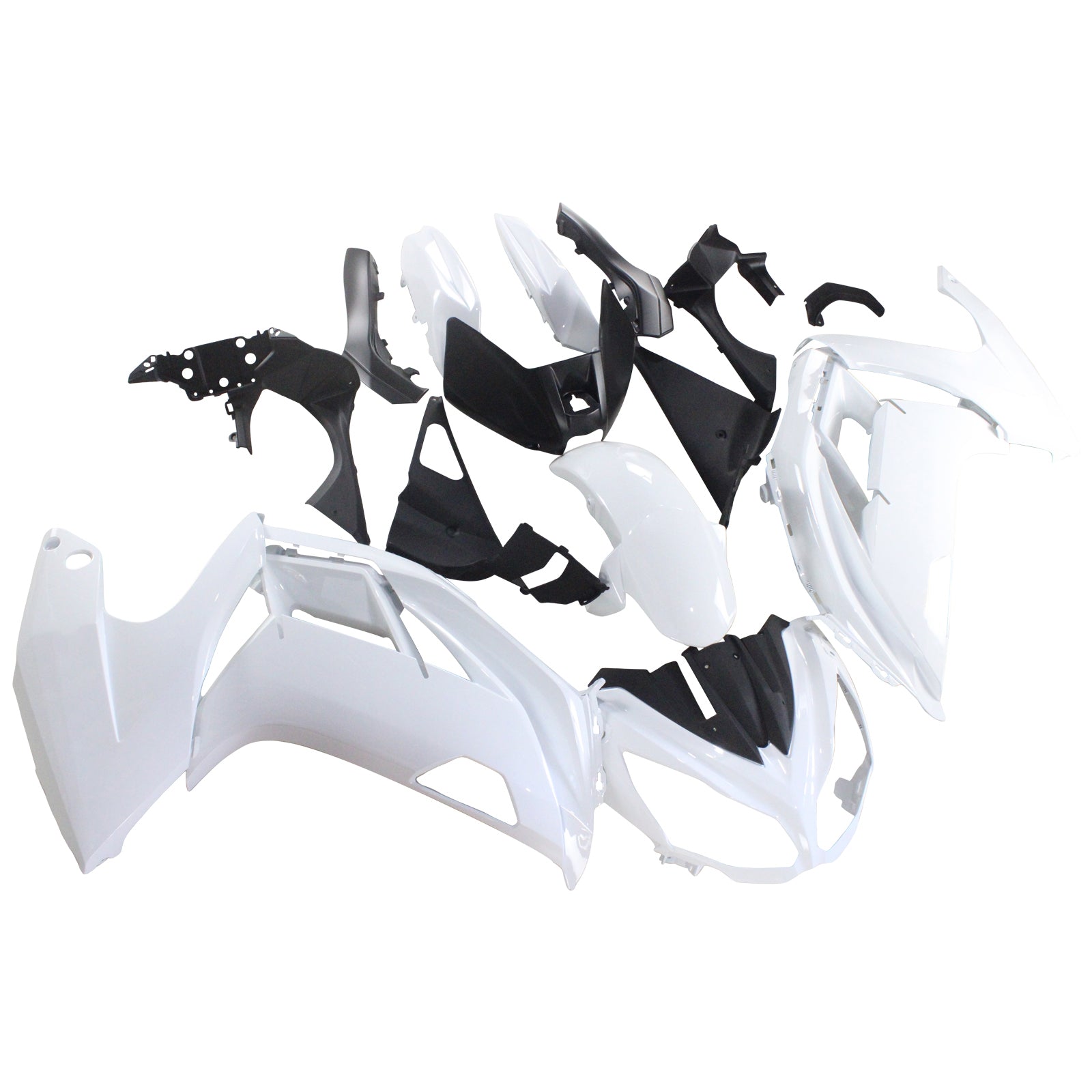 Amotopart 2012-2016 Kawasaki Ninja 650 White Color Fairing Kit