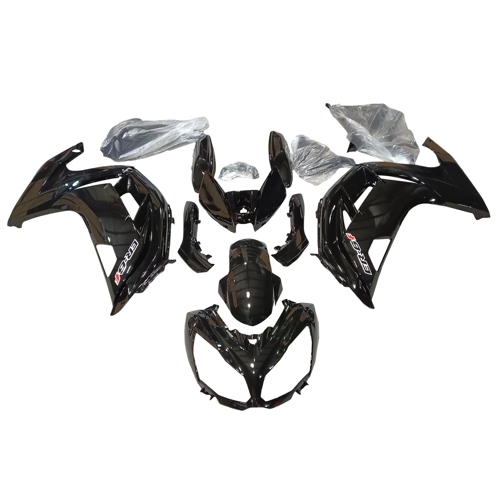AMOTOPT 2012-2016 KAWASAKI ER6F/NINJA650 BLACK FAINING KIT