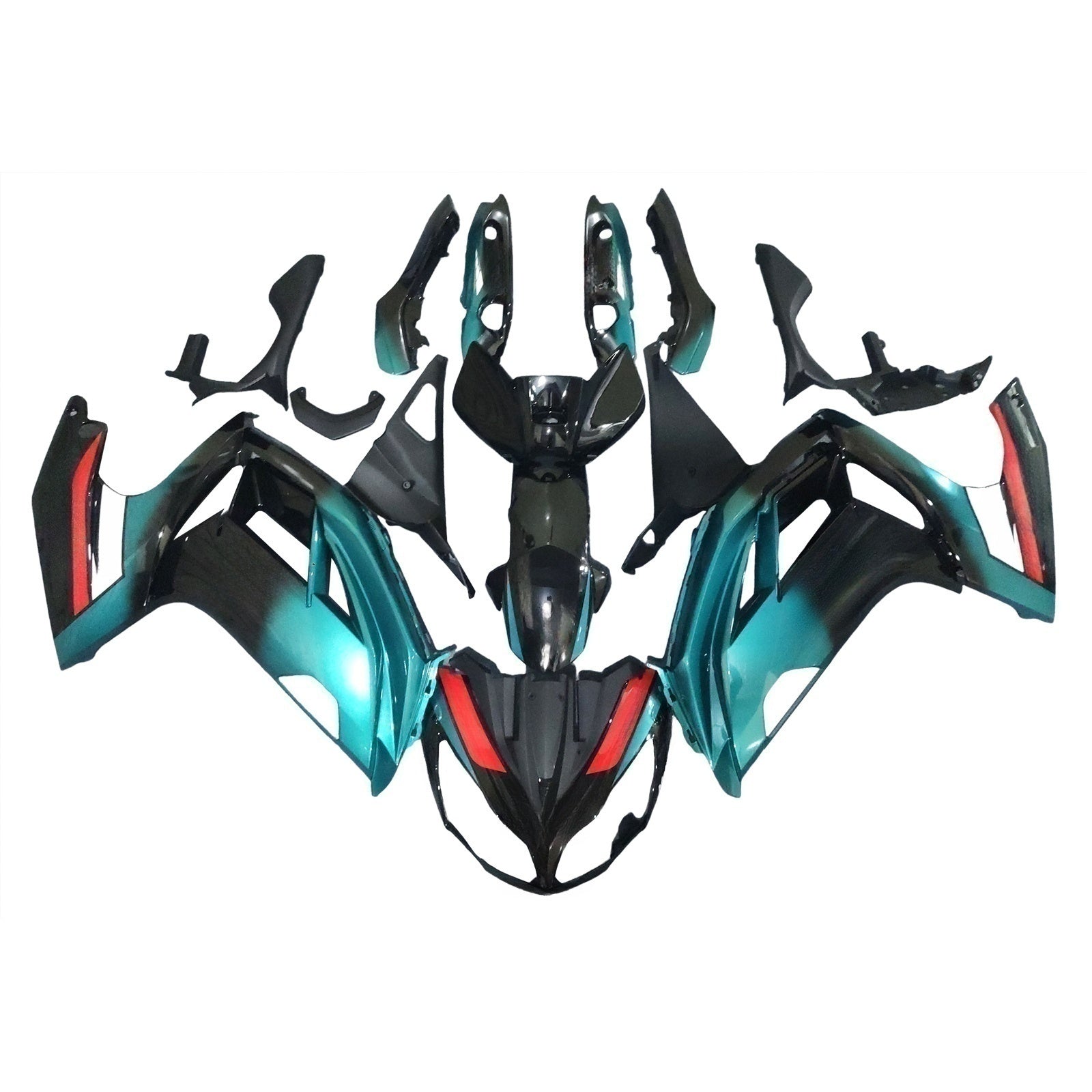 Amotopart 2012-2016 Kawasaki ER6F/Ninja650 Petronas Blue Fairing Kit