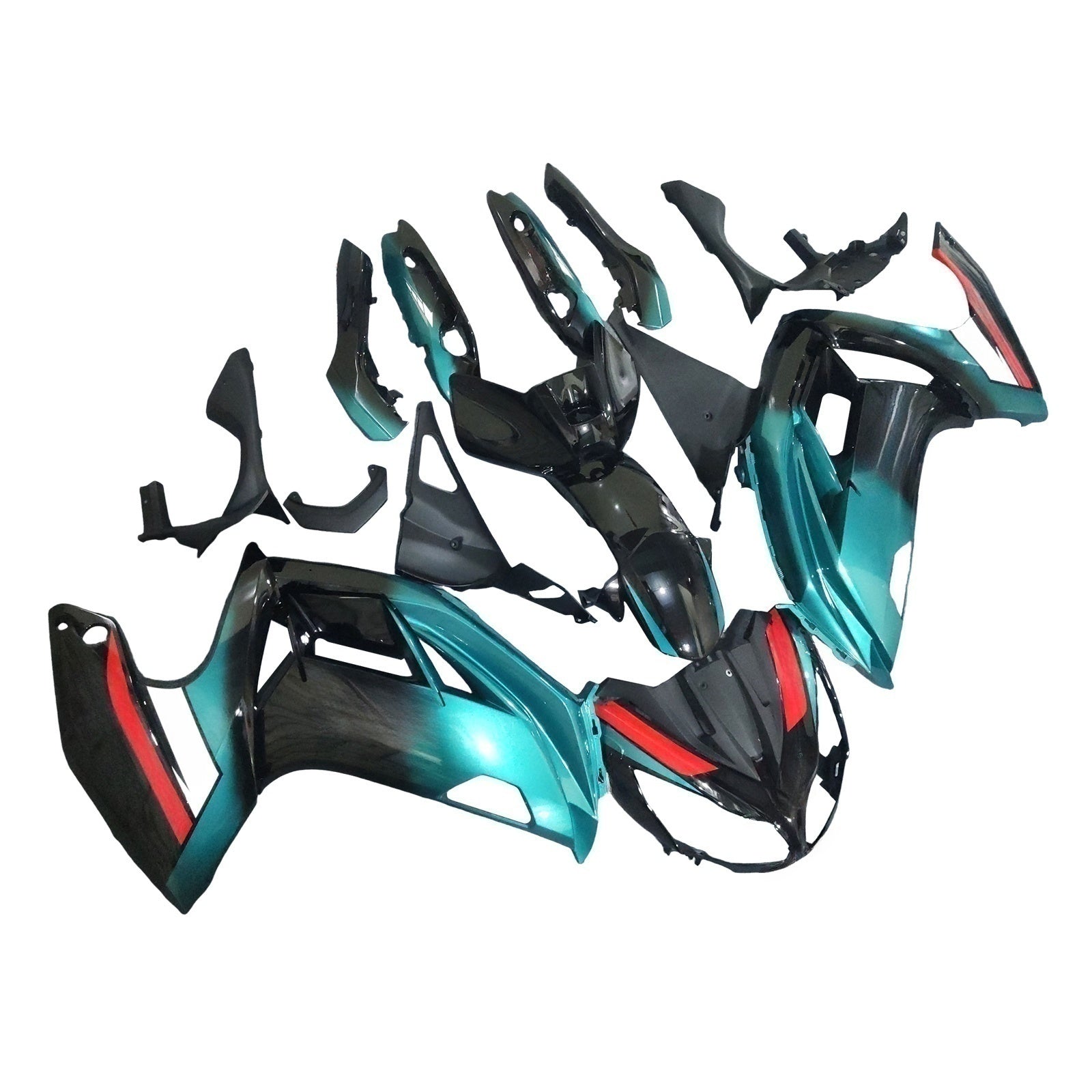 Amotopart 2012-2016 Kawasaki ER6F/Ninja650 Petronas Blue Fairing Kit