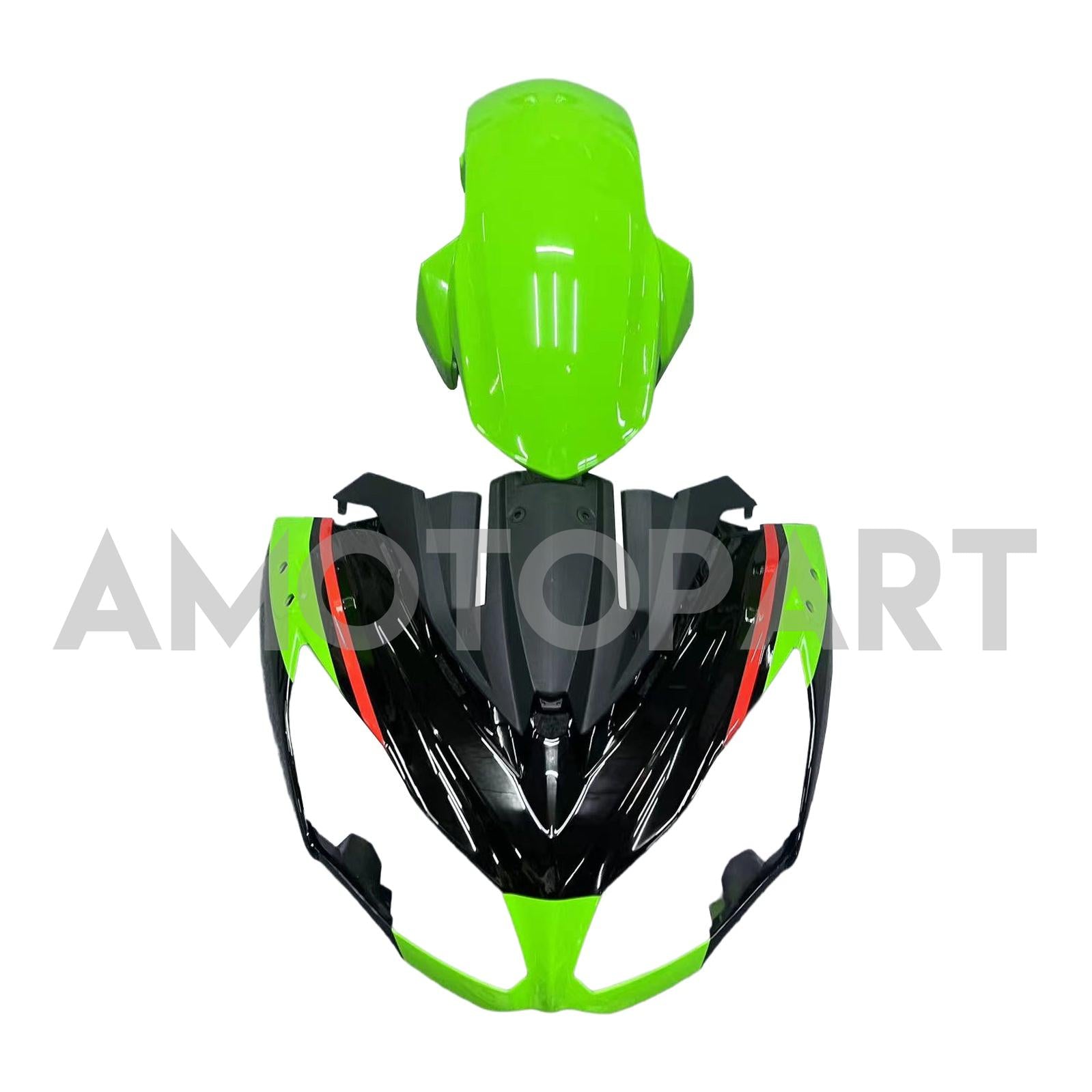 Amotopart 2012-2016 Kawasaki ER6F/Ninja650 Black Green White Fairing Kit