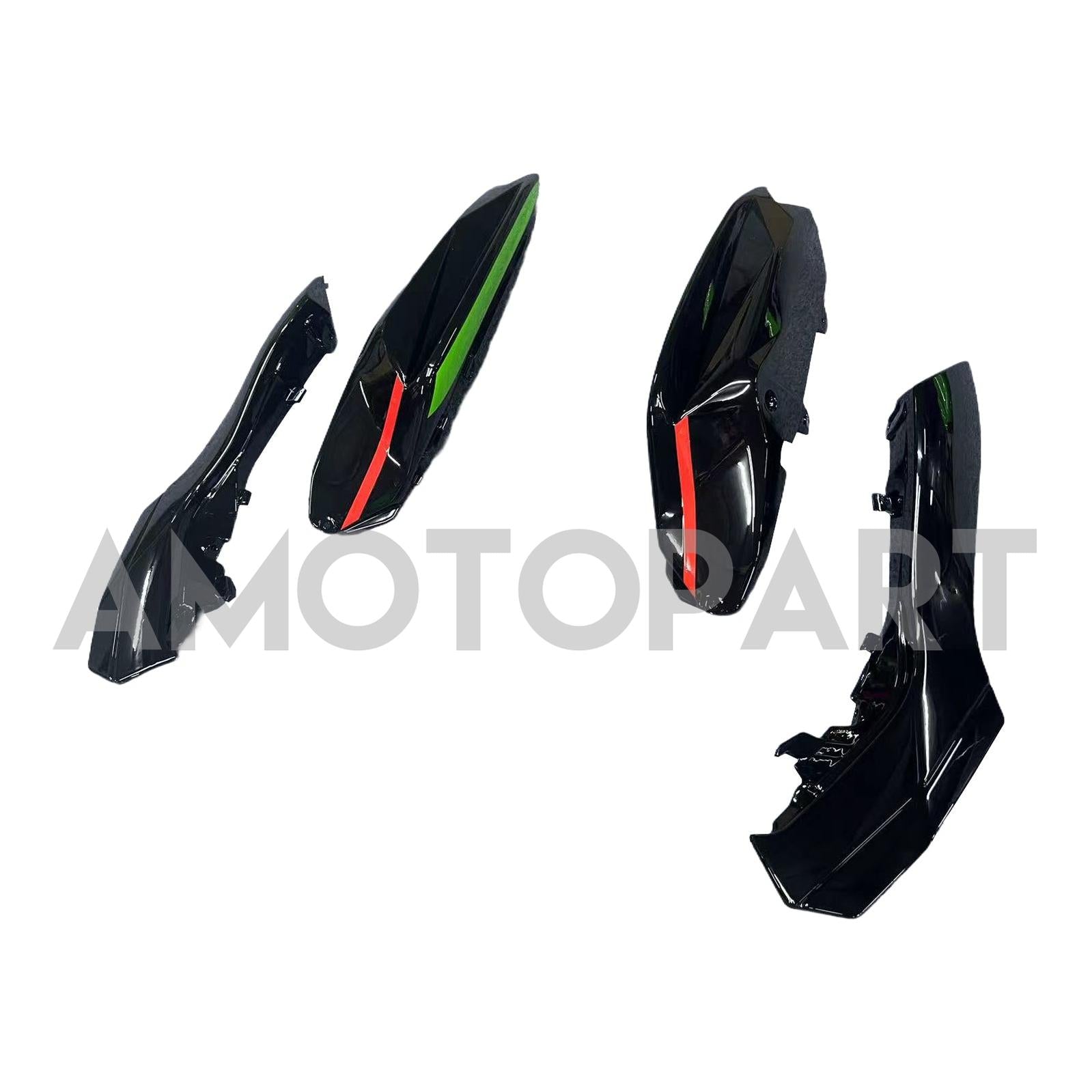 Amotopart 2012-2016 Kawasaki ER6F/Ninja650 Black Green White Fairing Kit