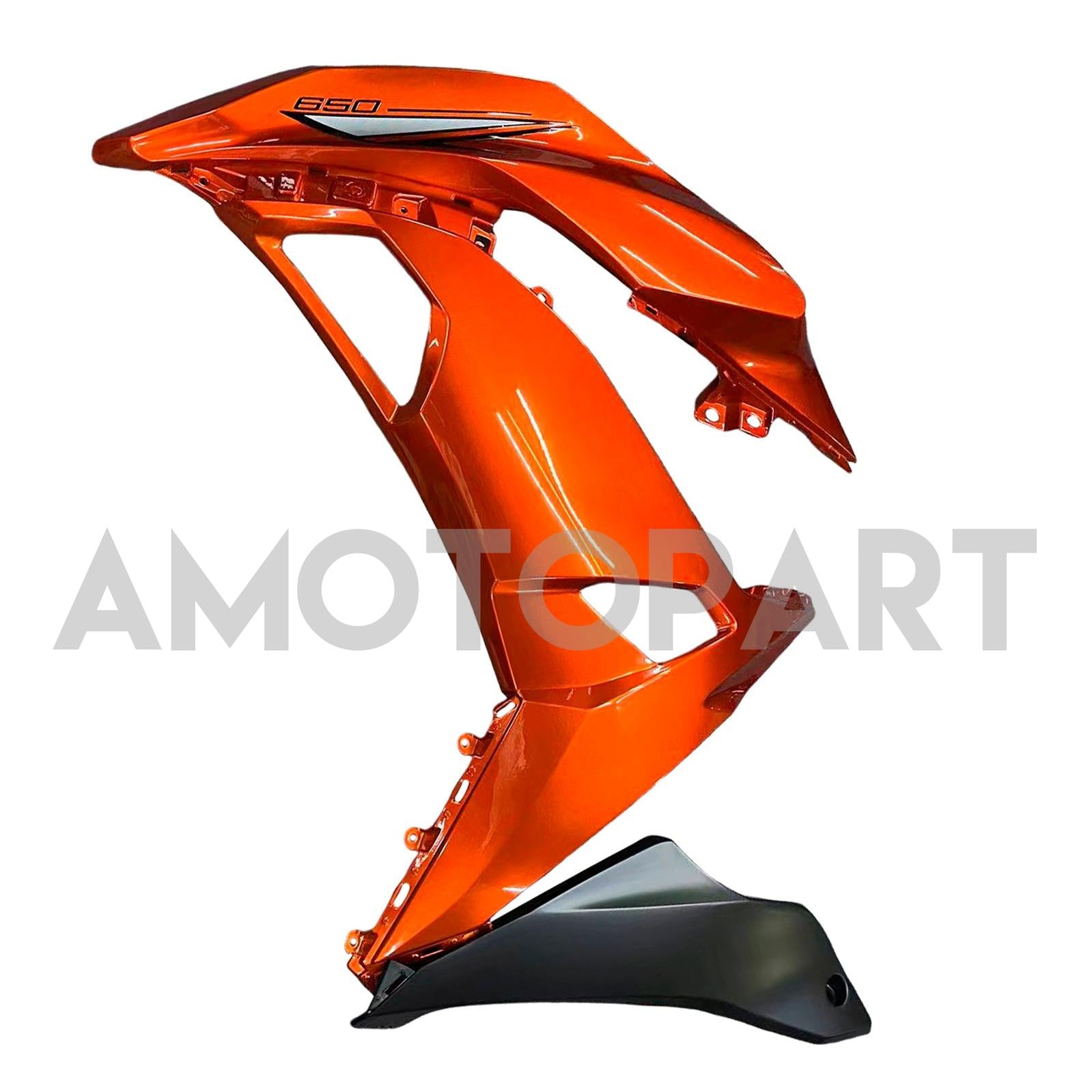 Amotopart Kawasaki ER6F/Ninja650R 2017-2019 Kit de carenado naranja oscuro brillante
